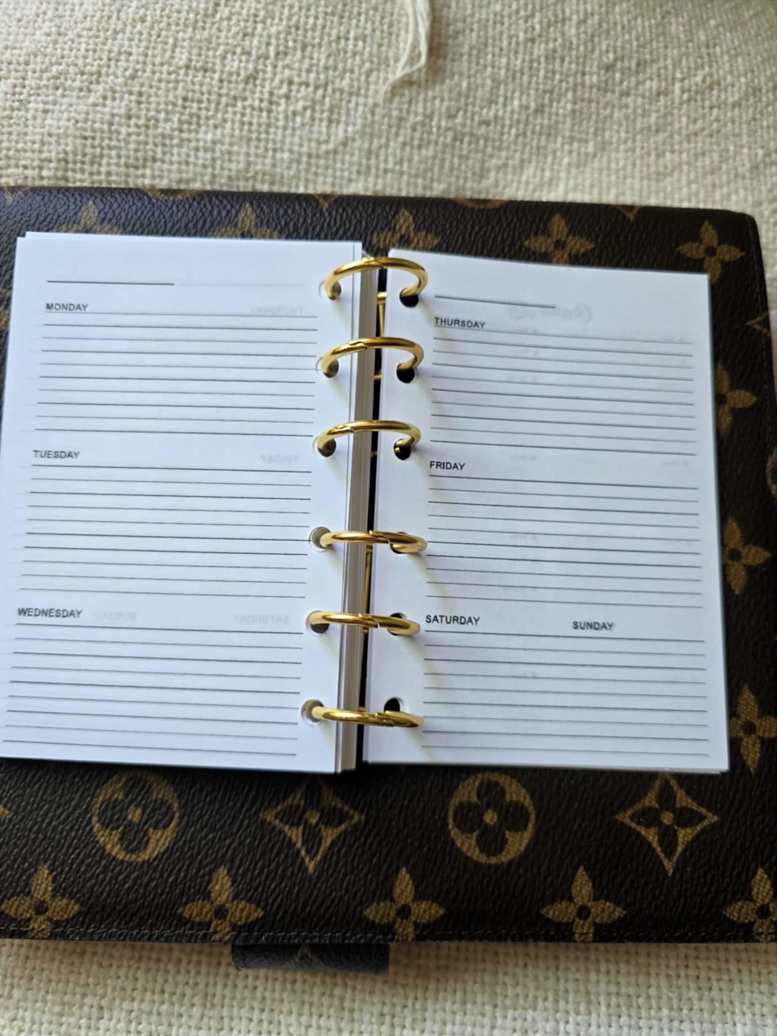A7 Planner Inserts PM Pocket Sized