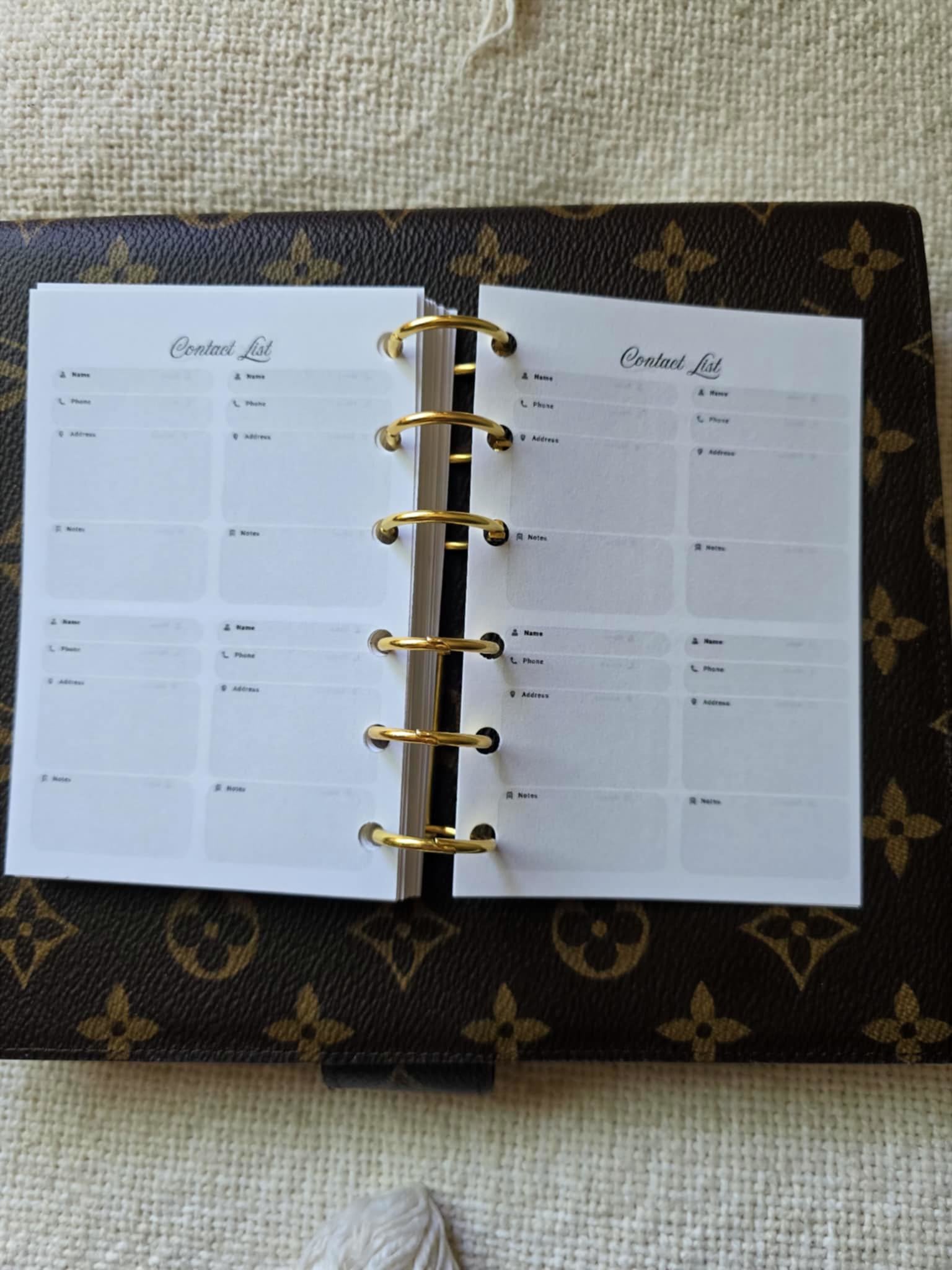 A7 Planner Inserts PM Pocket Sized