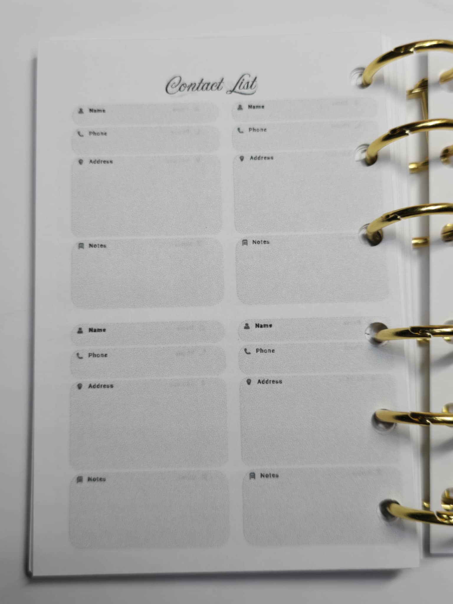 A7 Planner Inserts PM Pocket Sized