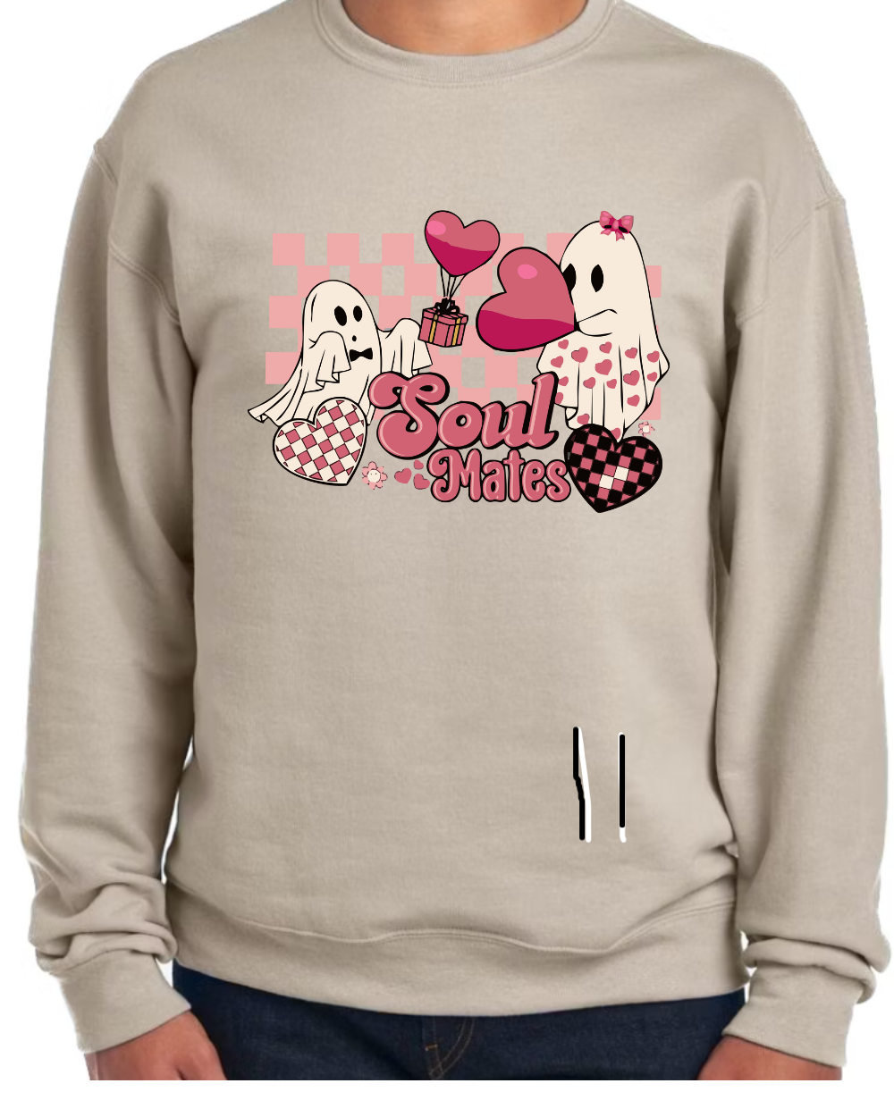 Spring time Boo-Jee Ghost and Mushroom Sweatshirts