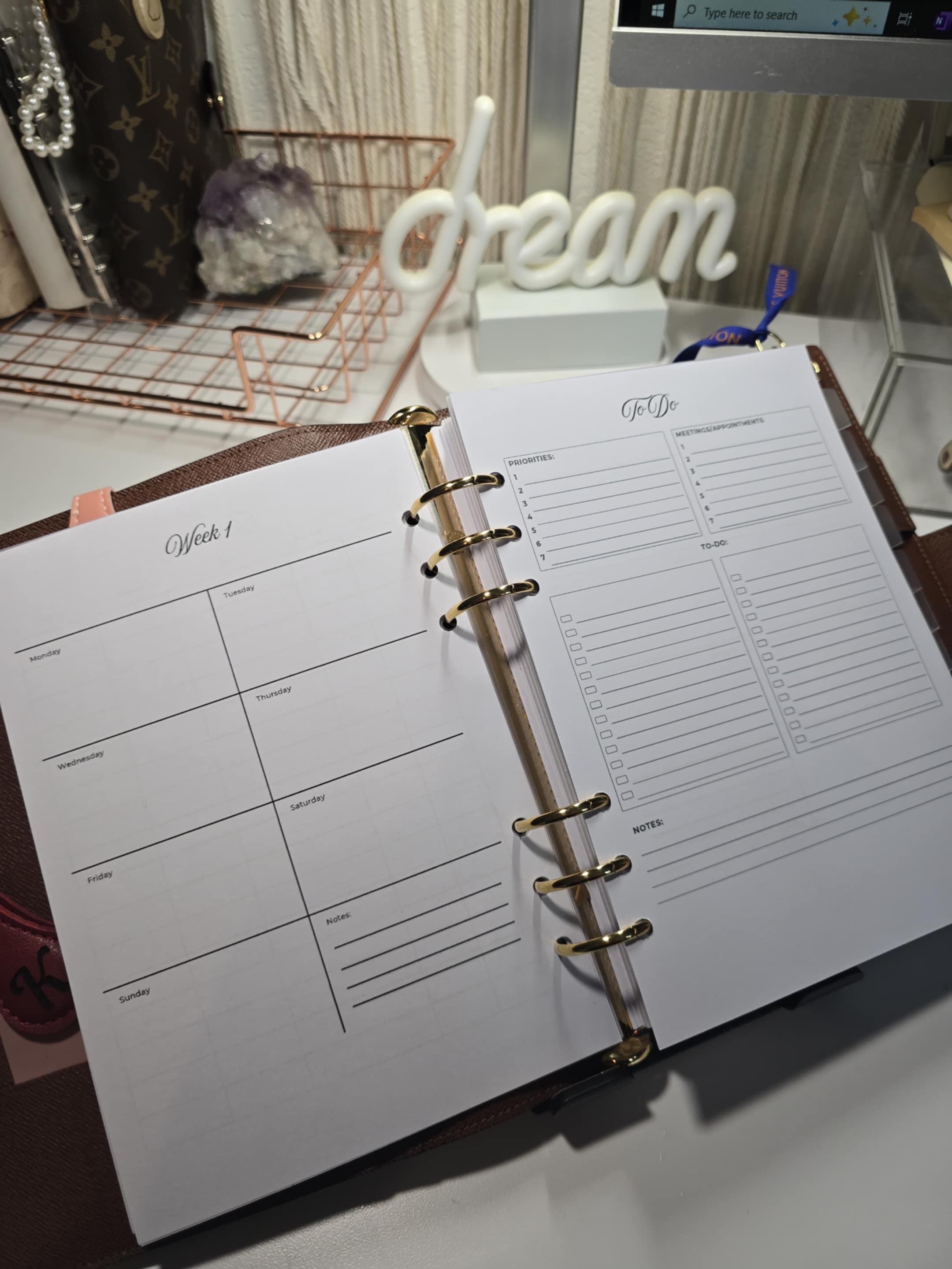 A5 Slim Inserts for Coach Agenda