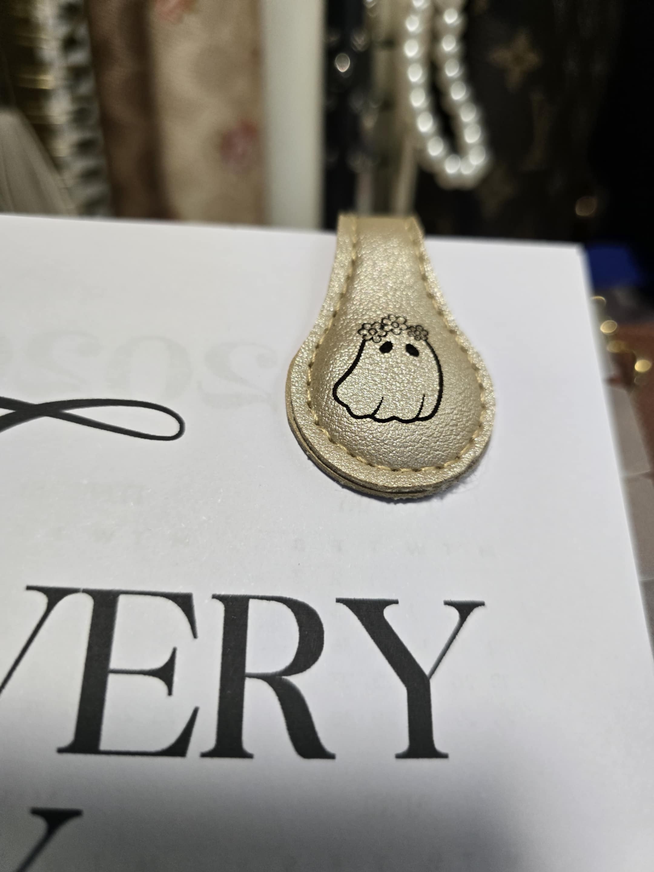 Bookmark Magnetic Vegan Leather Personalized