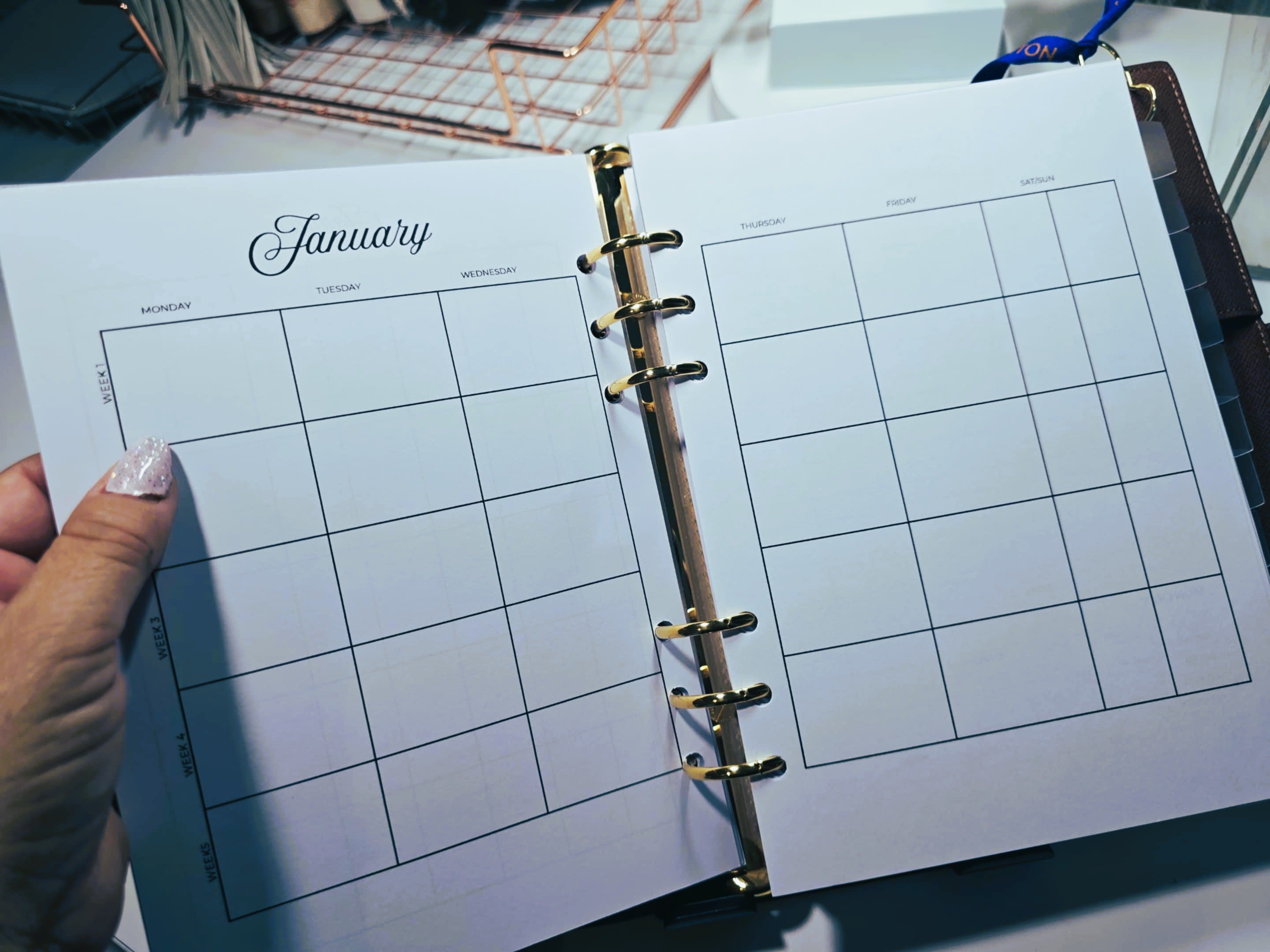 Minimal 2026 A5 Planner Inserts
