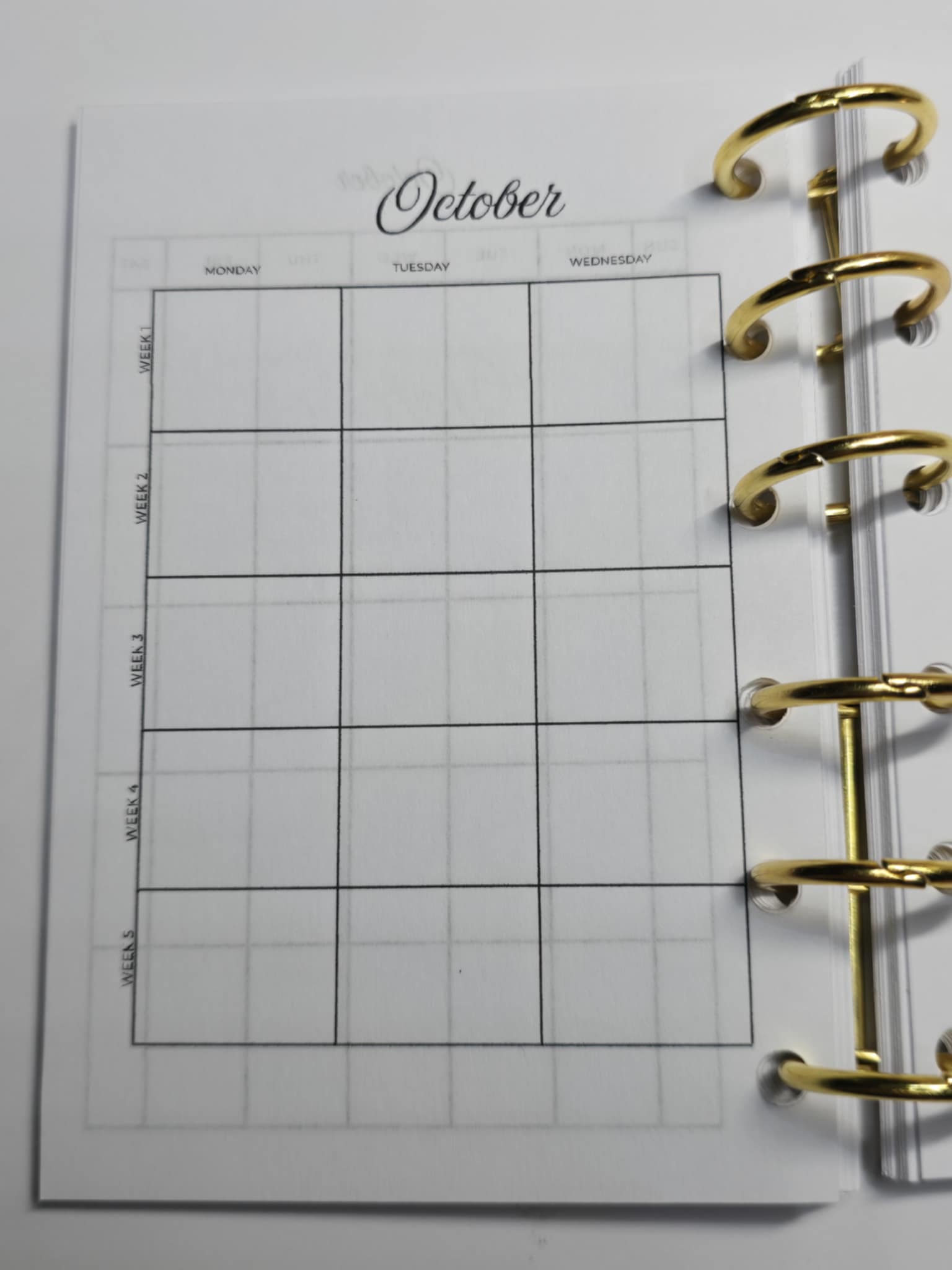 A7 Planner Inserts PM Pocket Sized