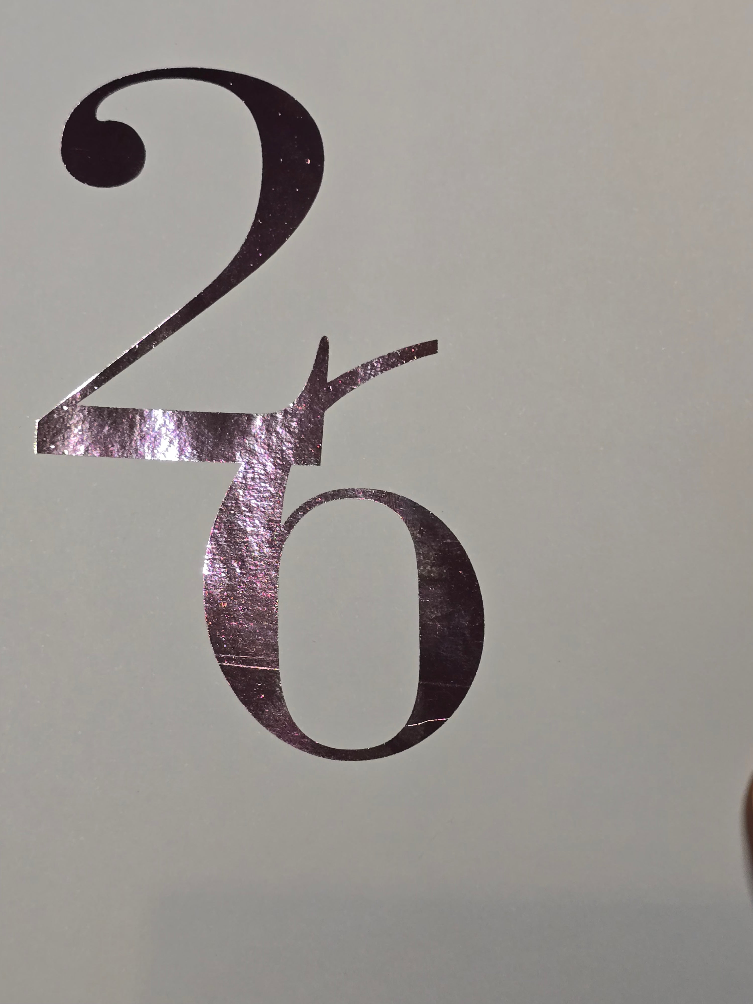 GOLD FOILED FRONT PAGE "26"