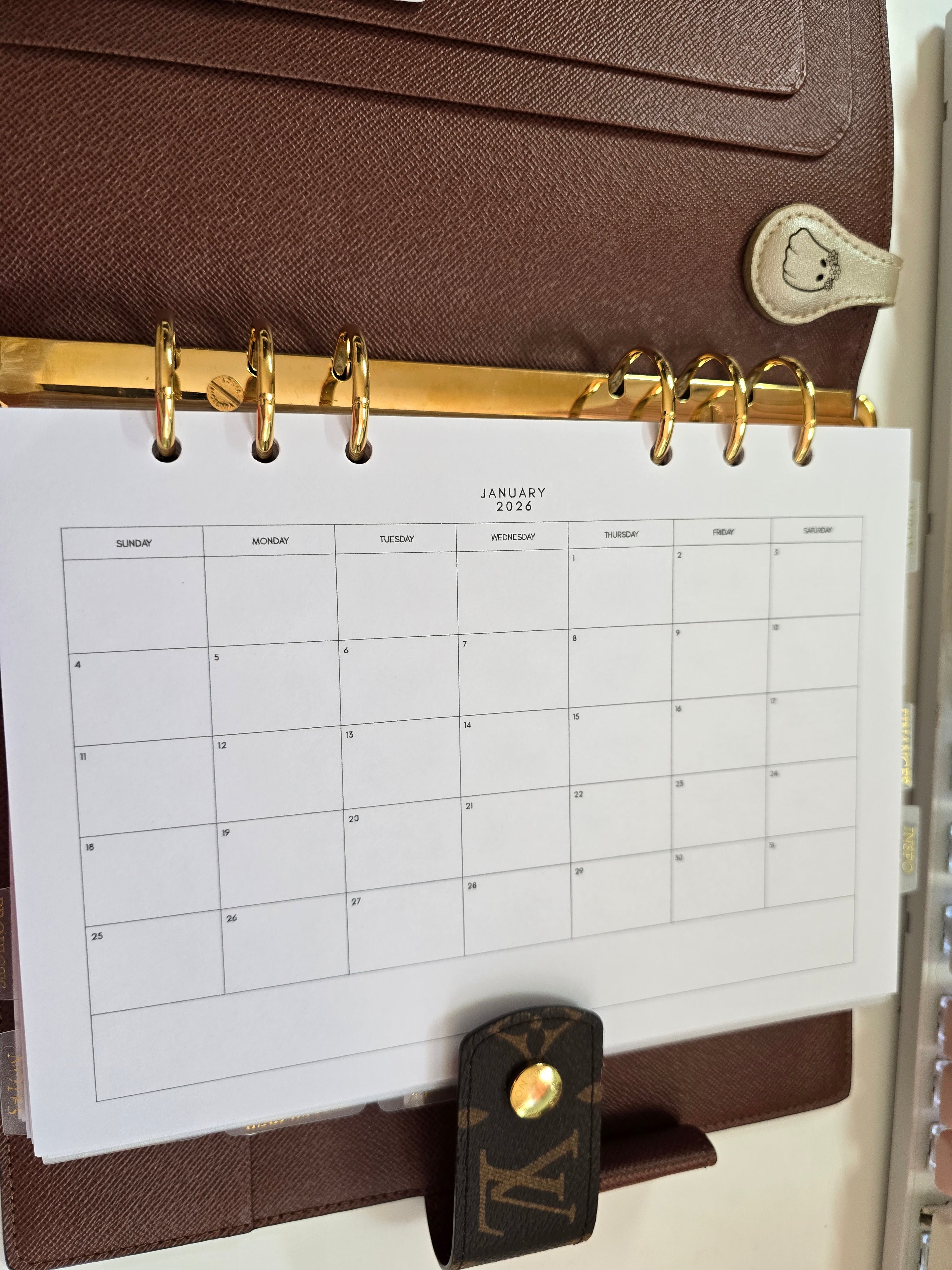 2026 Dated Inserts A5 Landscape