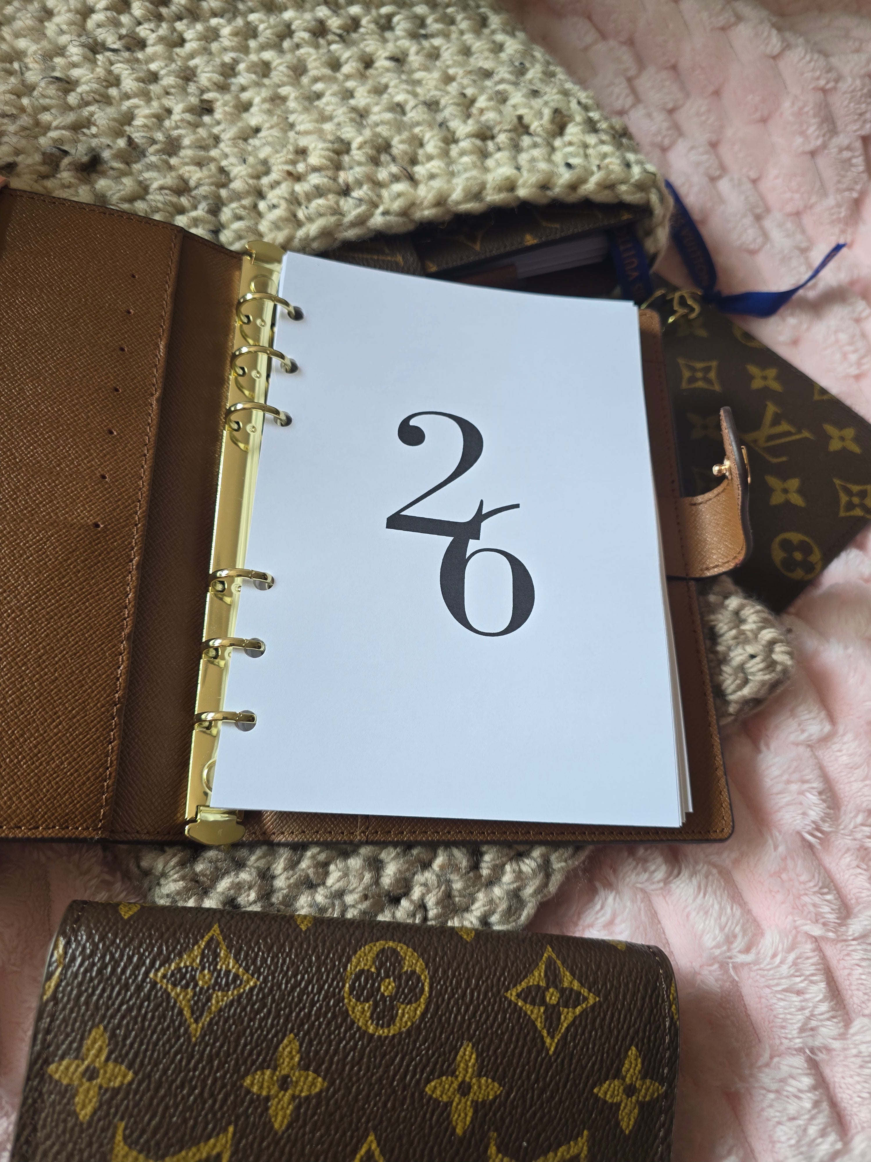 PERSONAL WIDE Inserts Fits LV MM WIDE Agenda