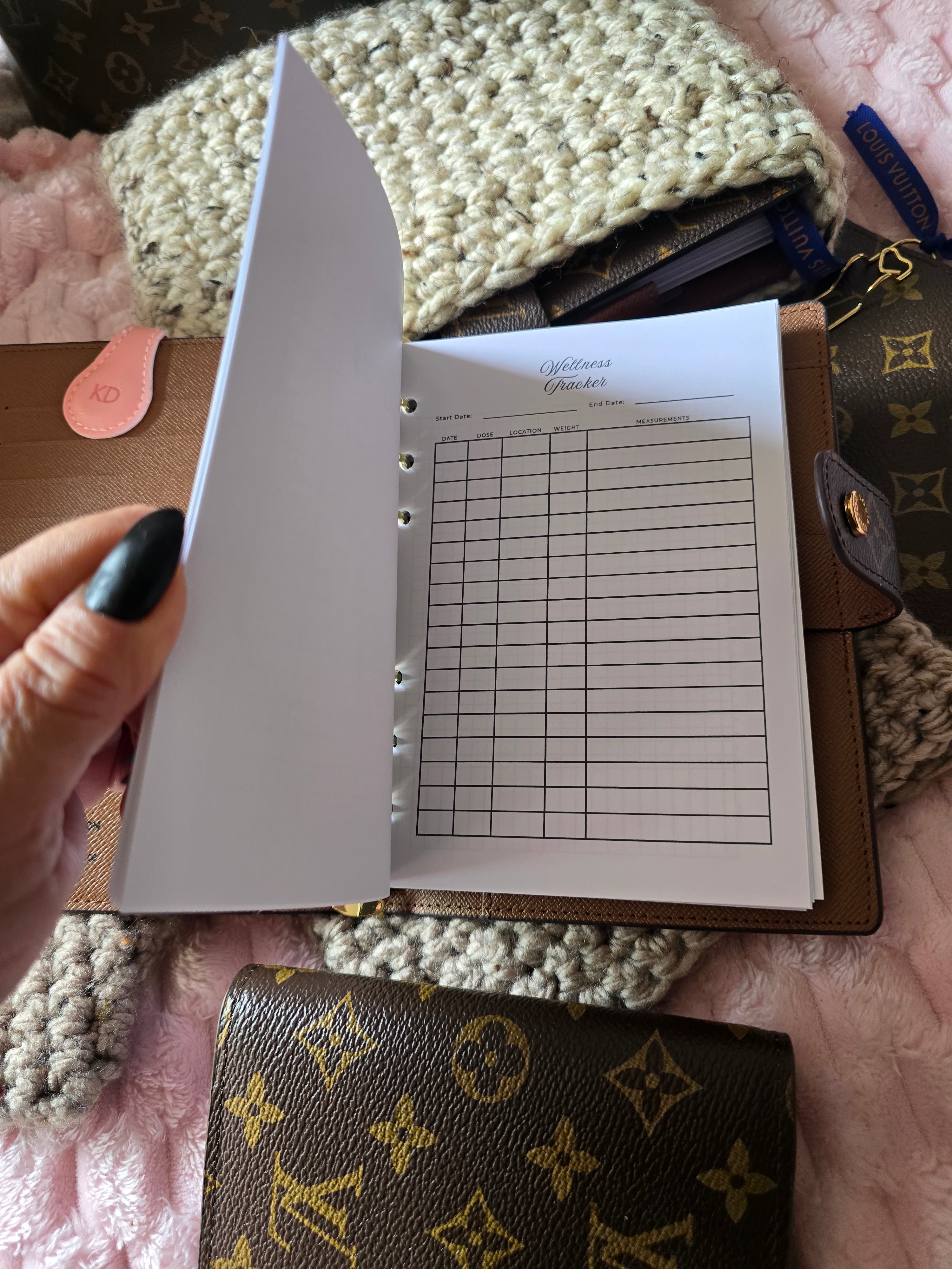 PERSONAL WIDE Inserts Fits LV MM WIDE Agenda