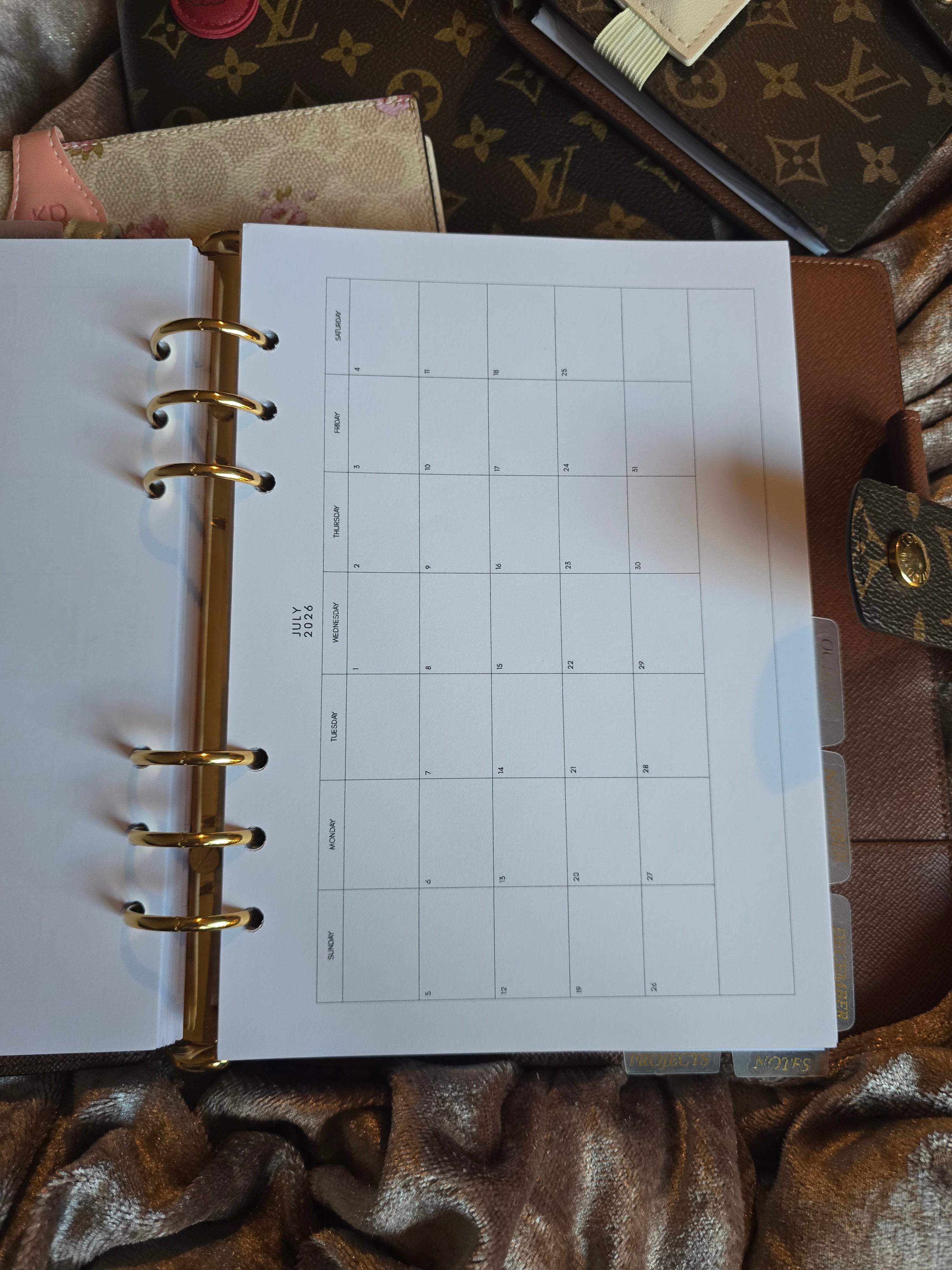 2026 Dated Inserts A5 Landscape