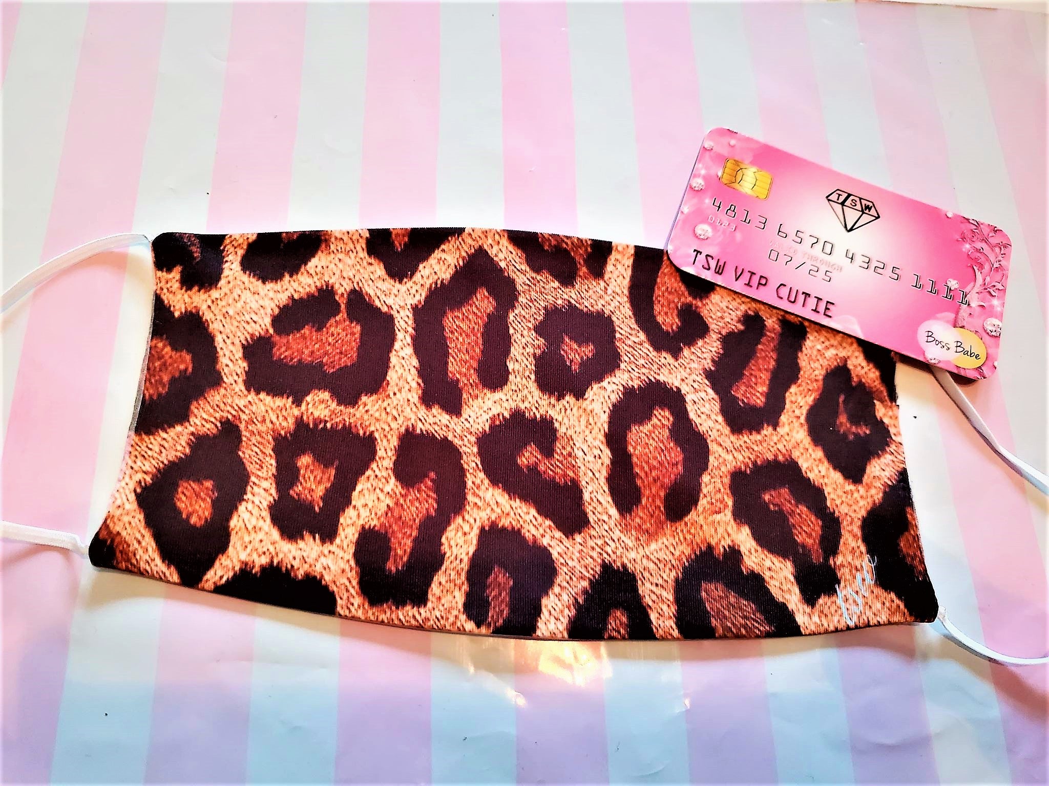 Cheetah Print Adult Face Mask Organic Cotton