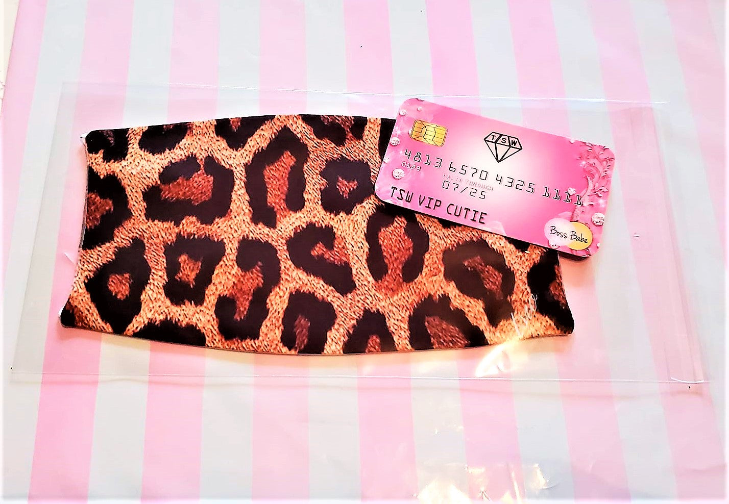 Cheetah Print Adult Face Mask Organic Cotton