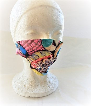 Pan Dulce Mexican Sweet Bread Adult Face Mask Organic Cotton