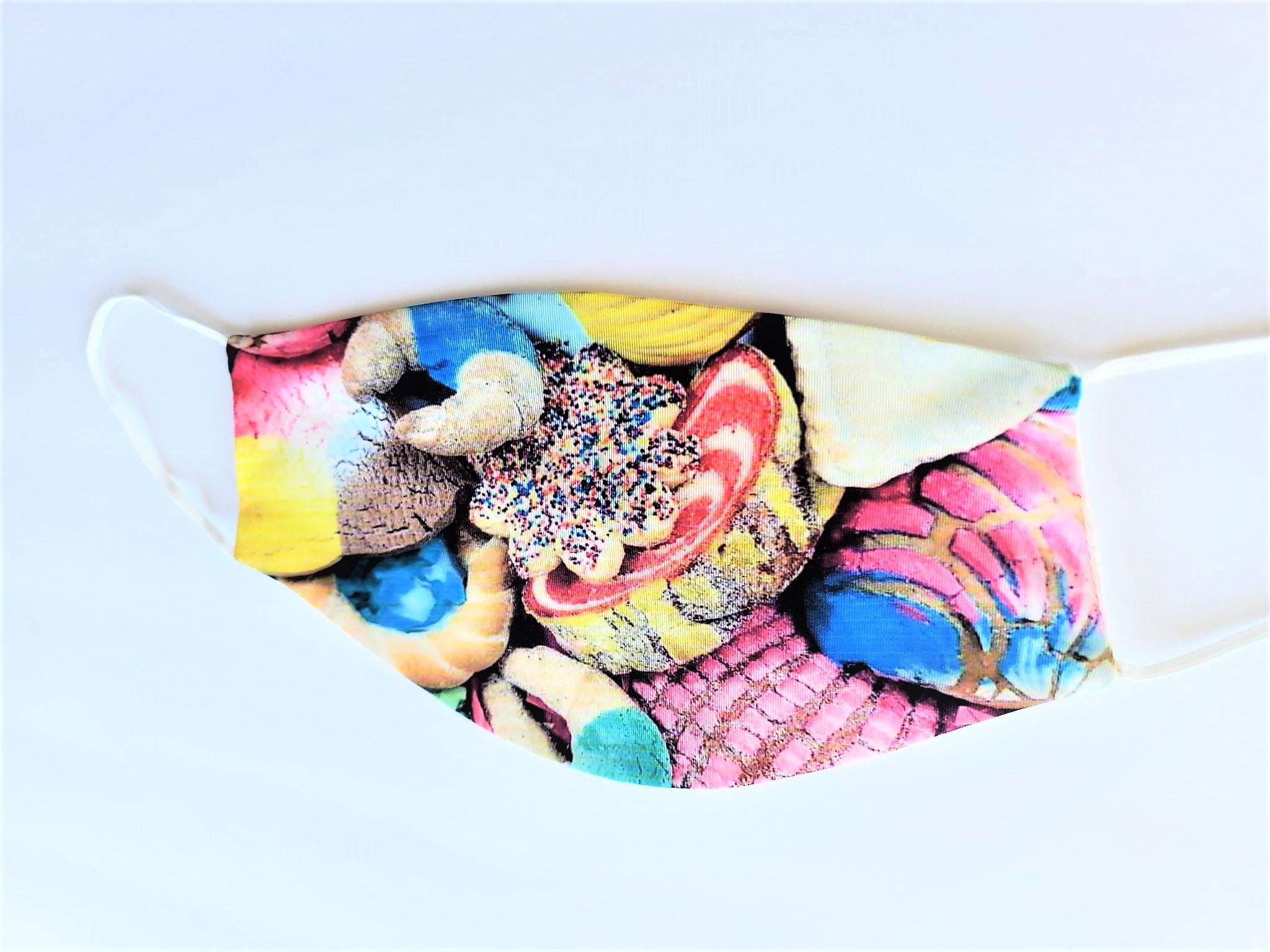 Pan Dulce Mexican Sweet Bread Adult Face Mask Organic Cotton