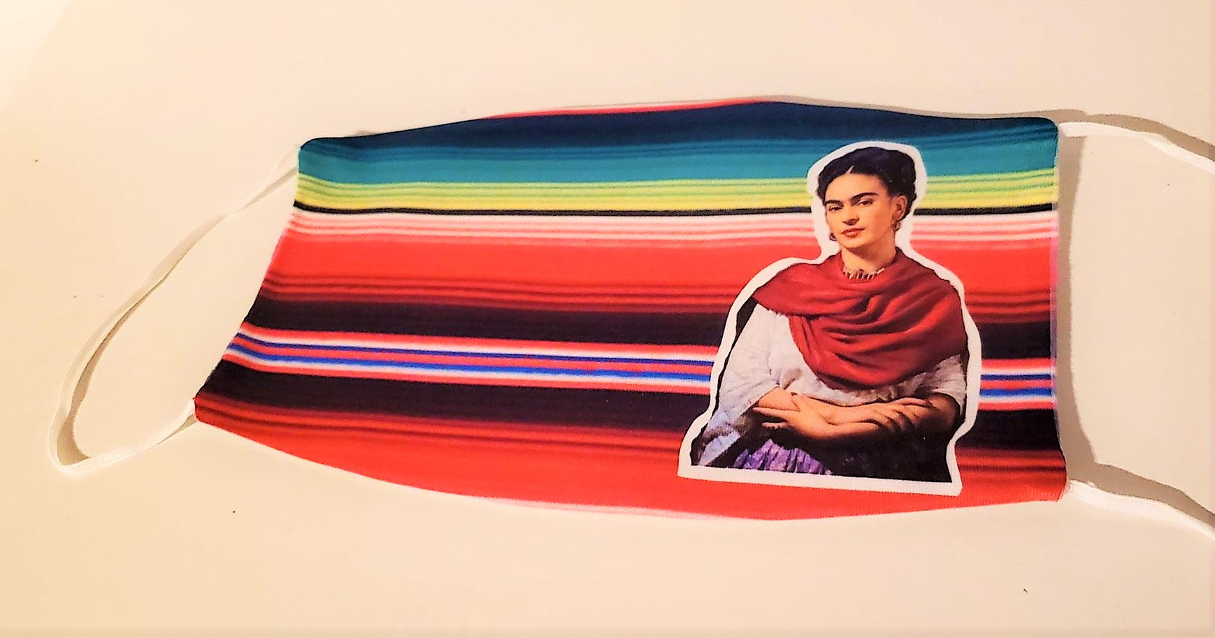 Frida Kahlo Zarape Adult Face Mask Organic Cotton