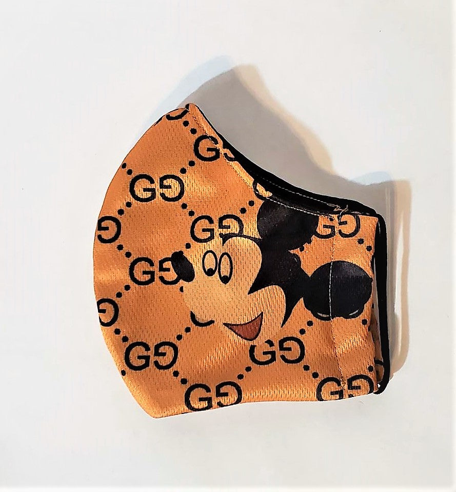 Mouse GG Logo Adult Face Mask Organic Cotton