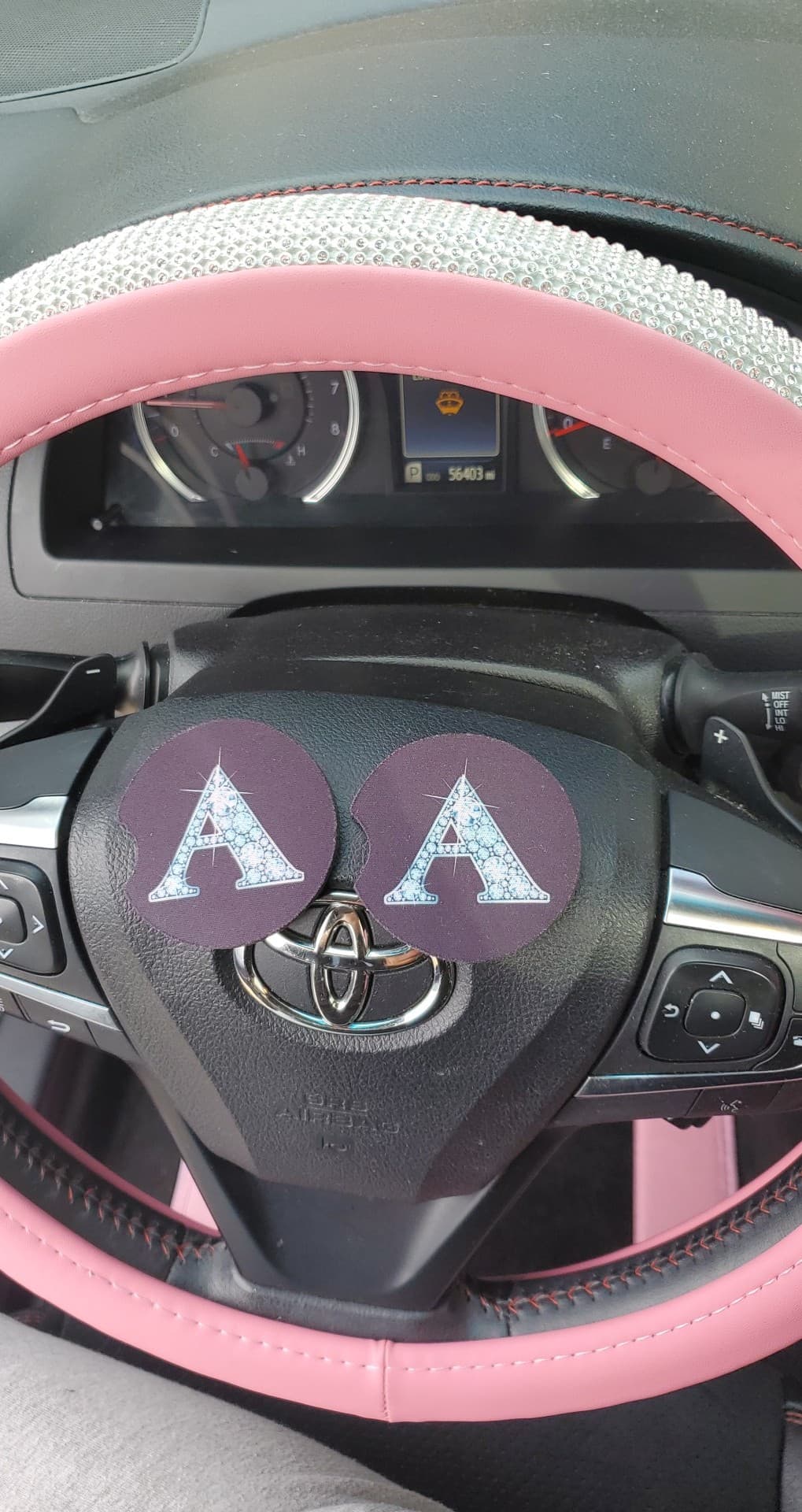Pink Diamond 2 Car Coasters