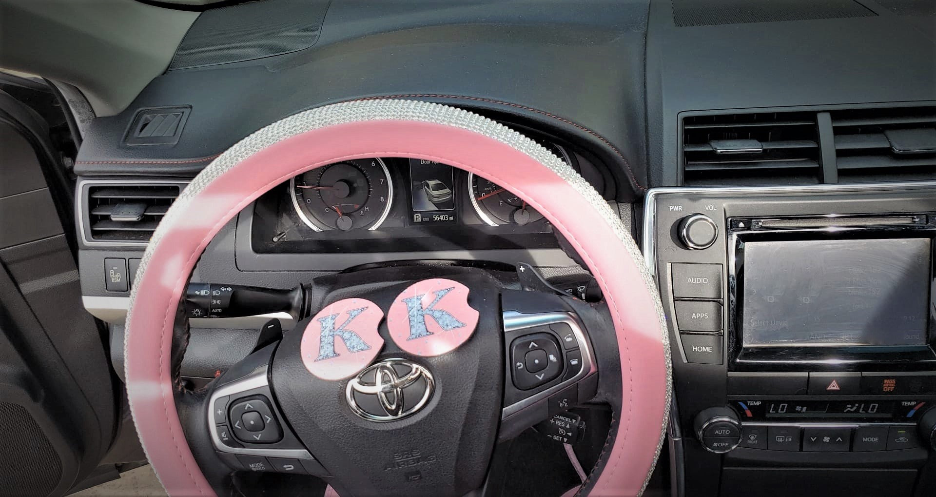 Pink Diamond 2 Car Coasters