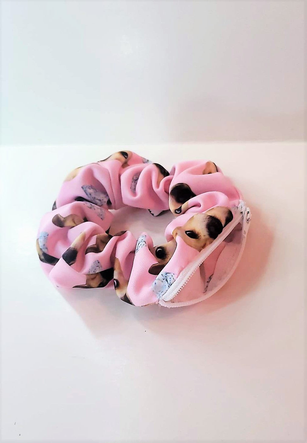 CUSTOM SCRUNCHY WITH ZIPPER TALL