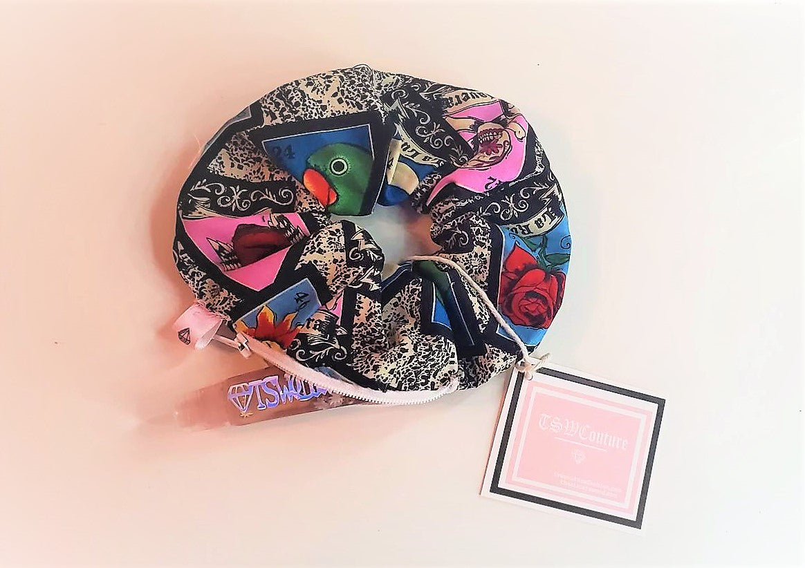 LOTERIA ZIPPER SCRUNCHY WITH ZIPPER TALL
