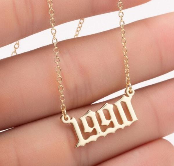 Year Number Necklace