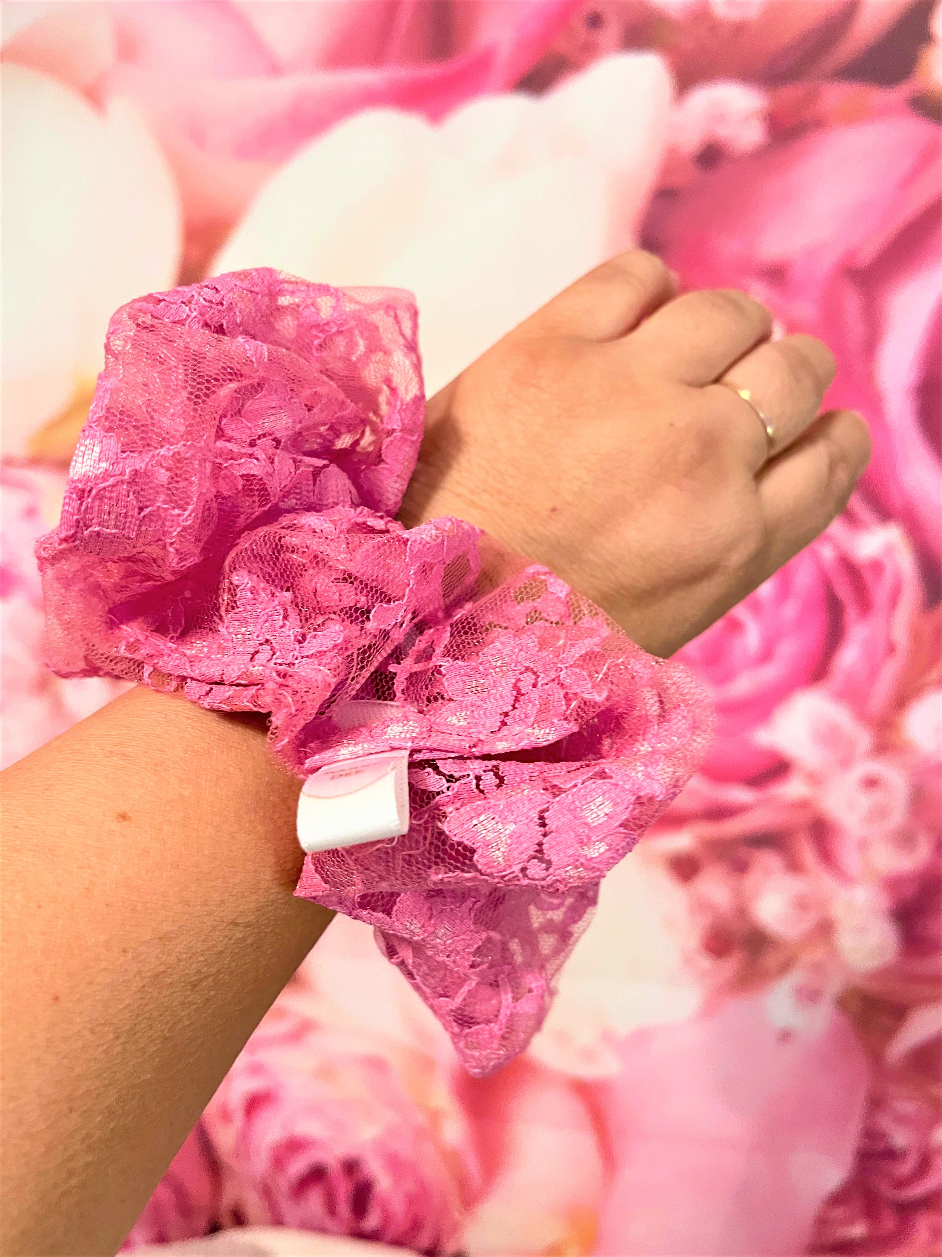 GRANDE SCRUNCHY Pink Lace