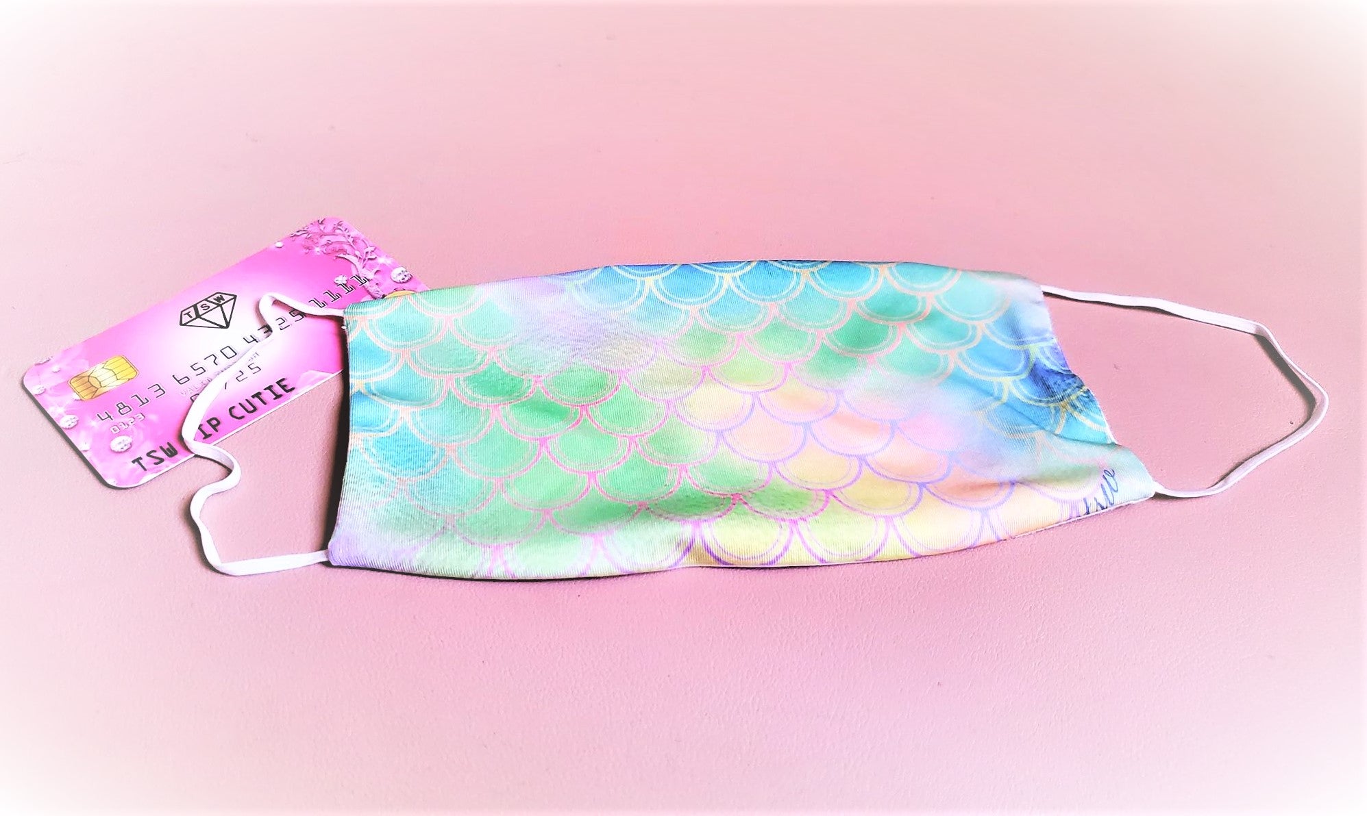 "Mermaid Luver" Adult Face Mask Organic Cotton