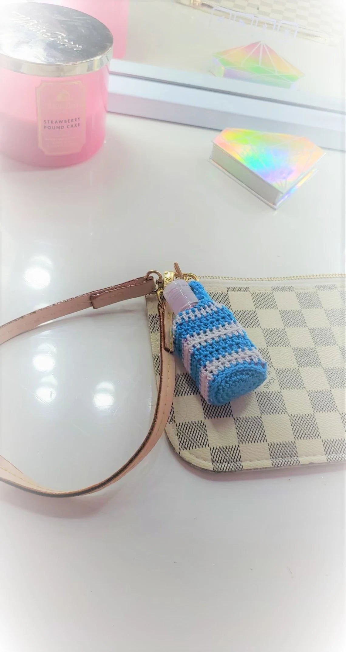 Crochet Hand Sanitizer Holder