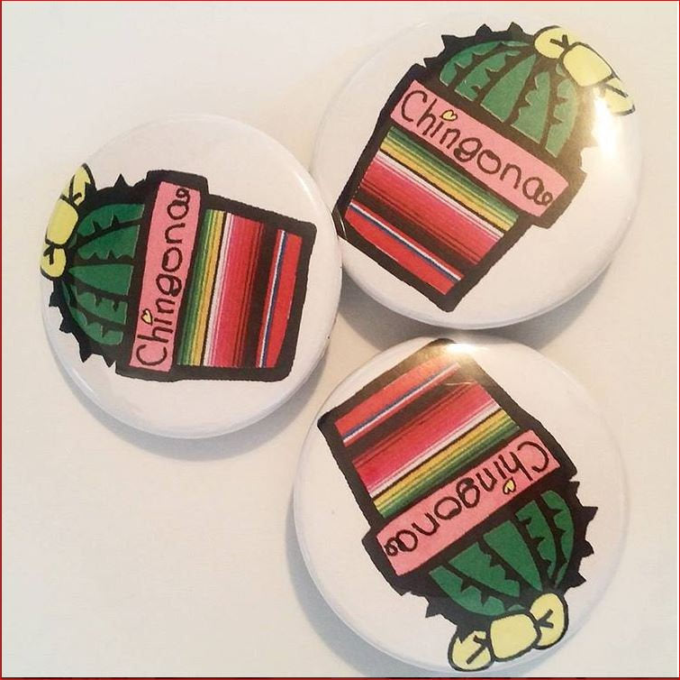 CHINGONA CACTUS Pin Button