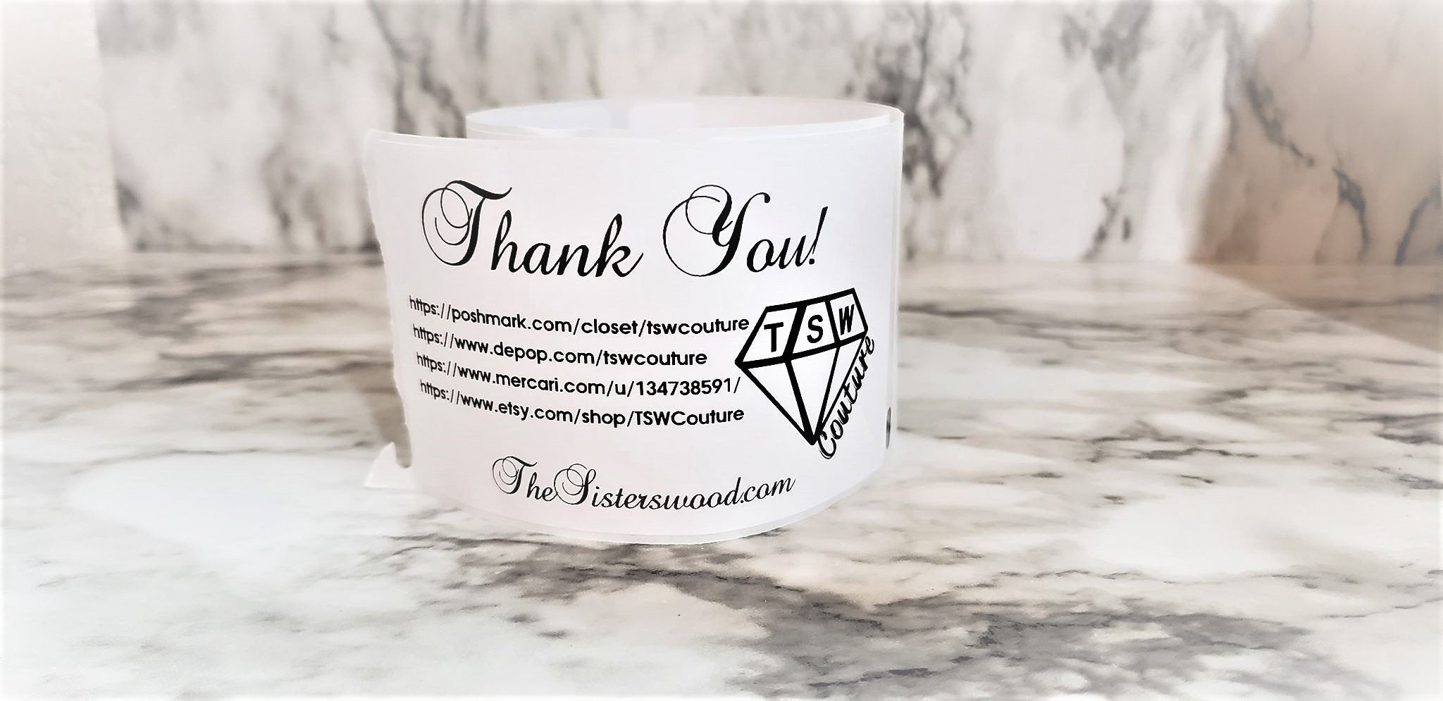 THANK YOU For Shopping with us labels