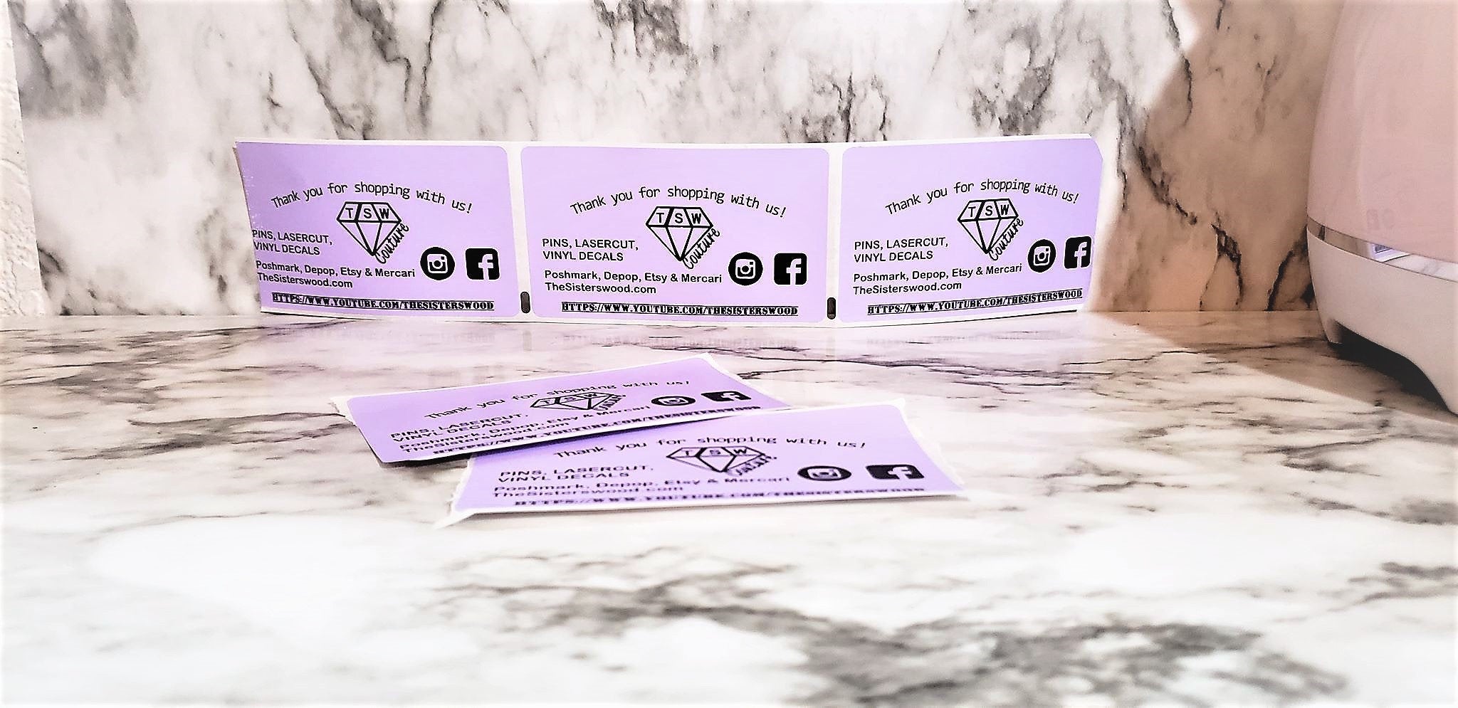THANK YOU For Shopping with us labels