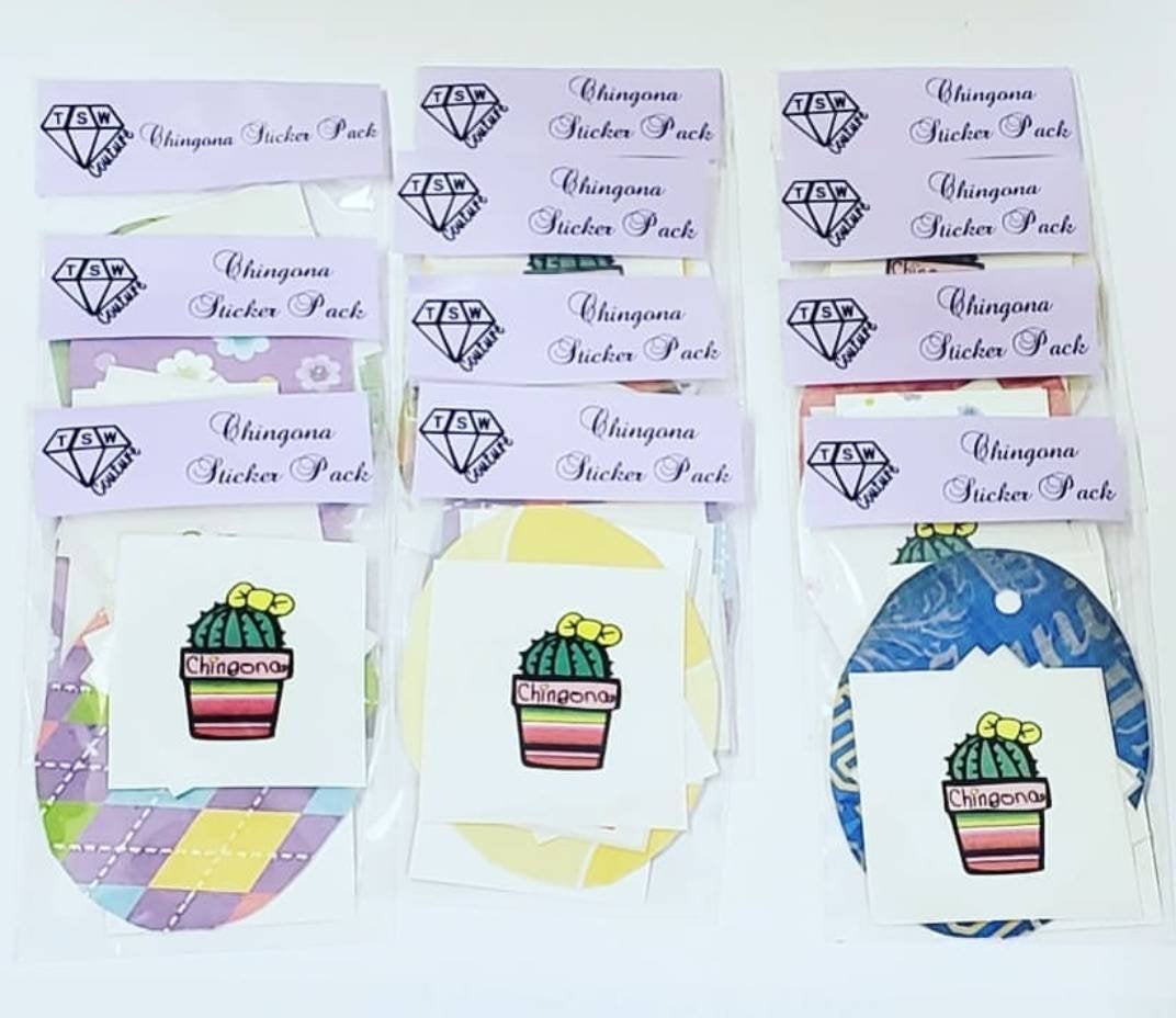 CHINGONA STICKER PACK 7 Stickers in One Pack