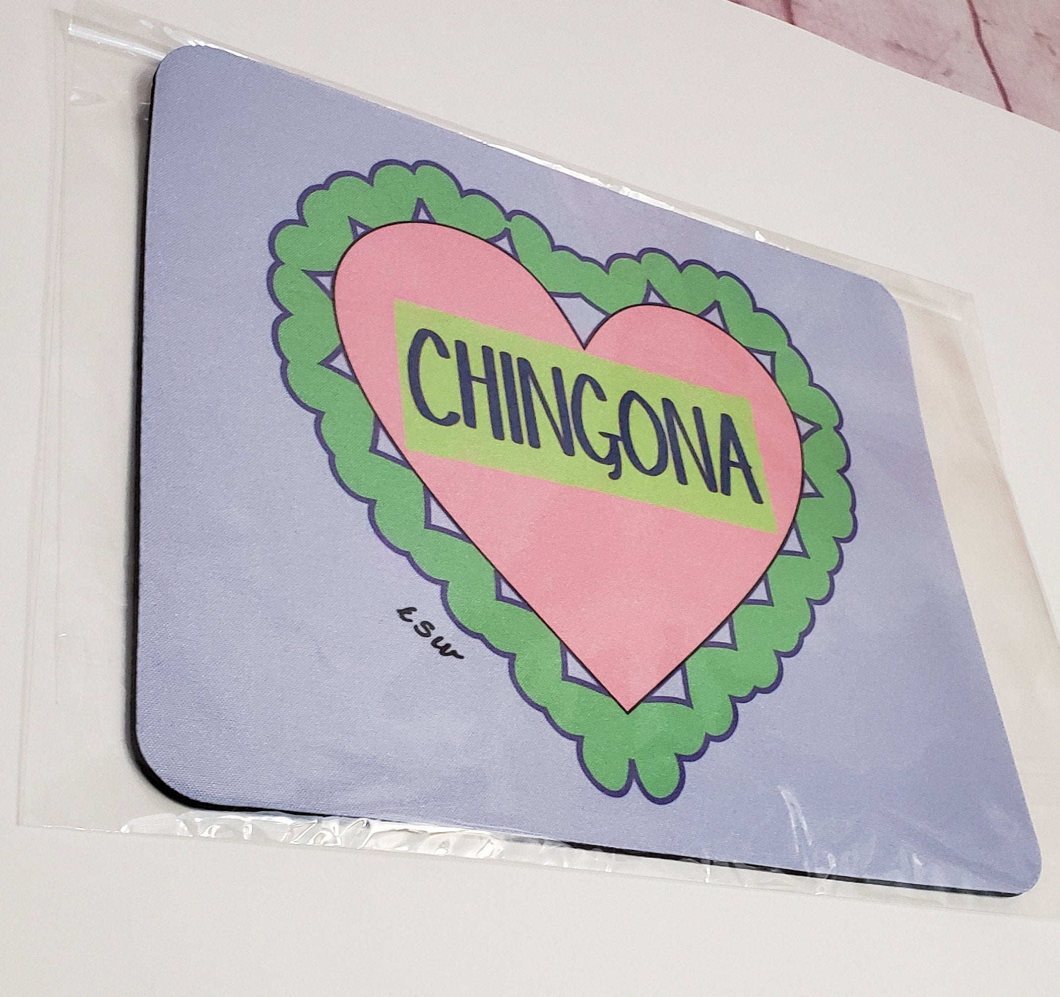 CHINGONA HEART Mouse Pad-square