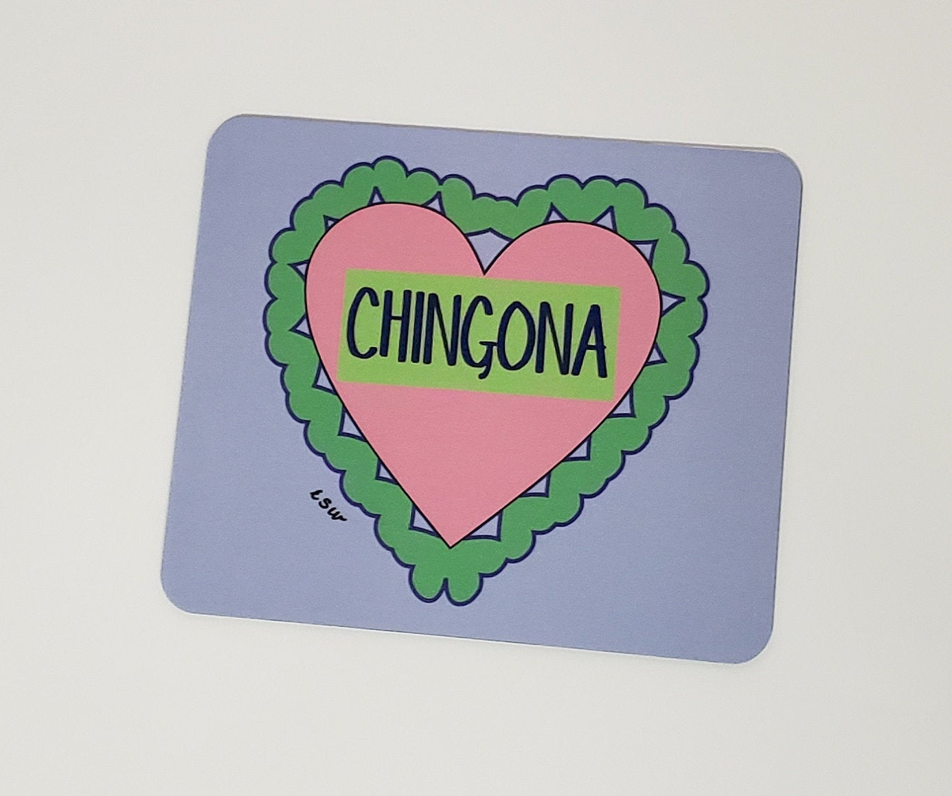 CHINGONA HEART Mouse Pad-square