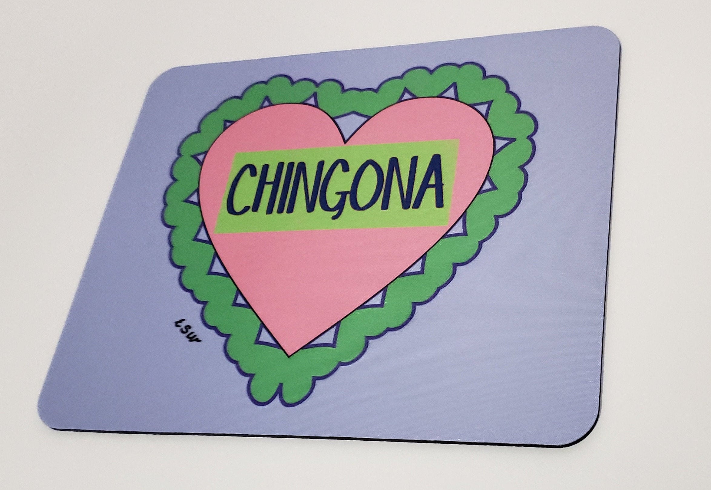 CHINGONA HEART Mouse Pad-square