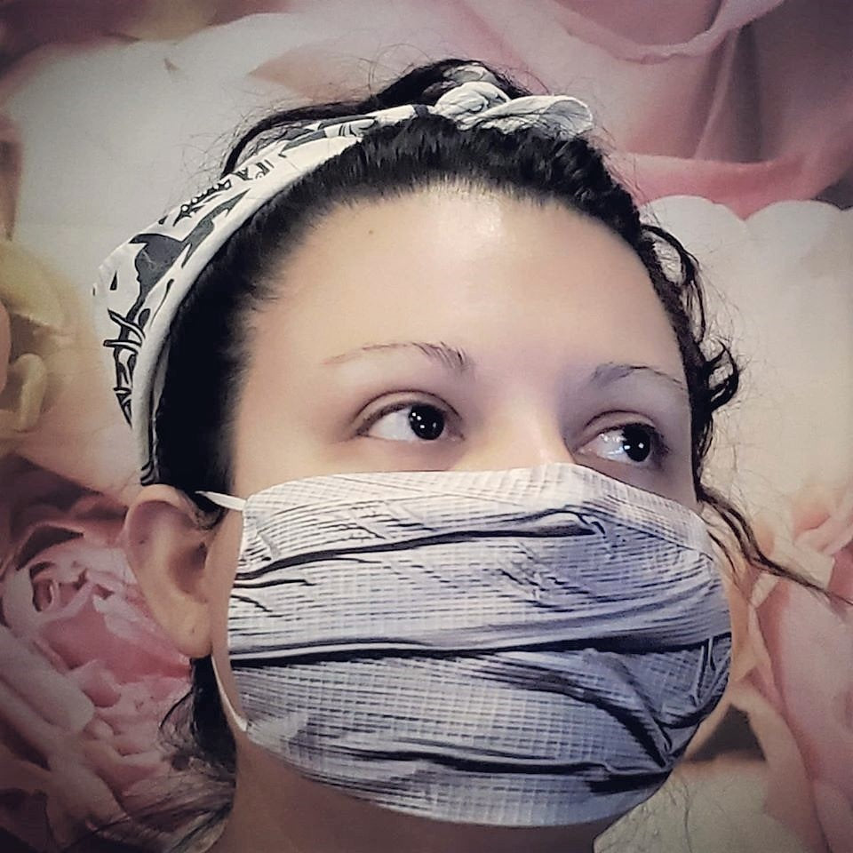 DUCT TAPE Print Adult Face Mask Double Layer 100%