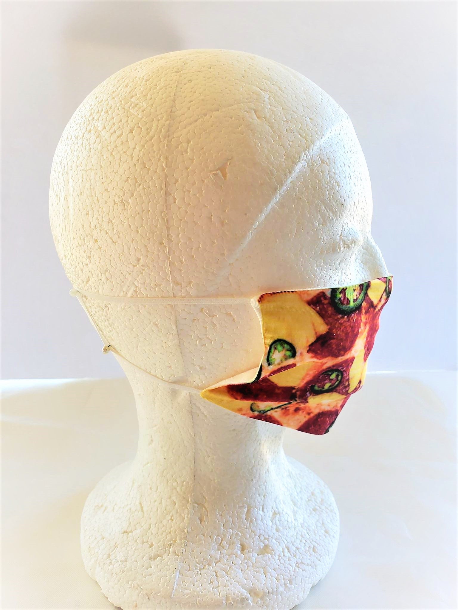 PIZZA MASK Print Adult Face Mask Double Layer