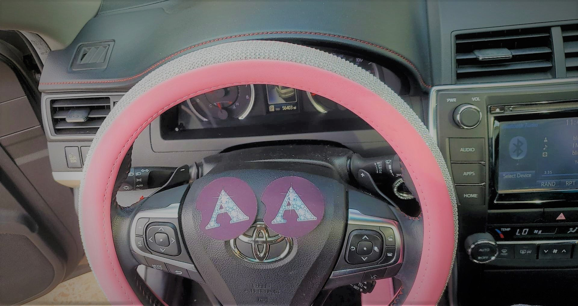 2 Car Coasters 1 Pair Diamond Letters