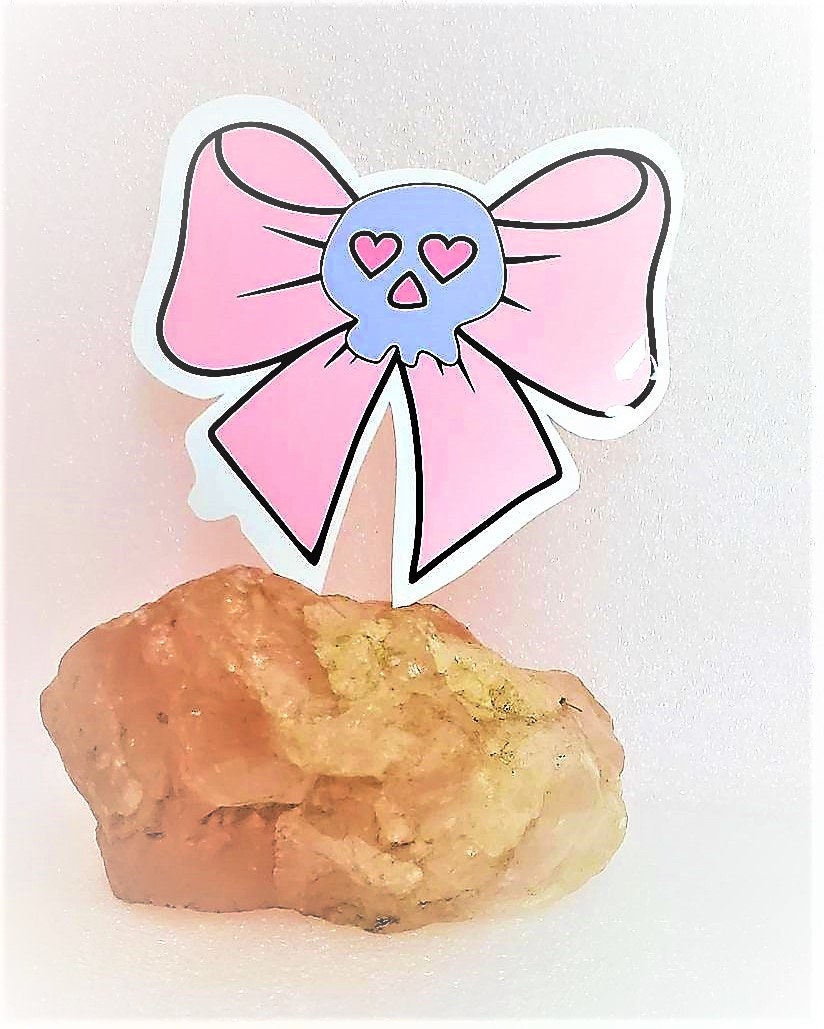 Skull Bow Sticker