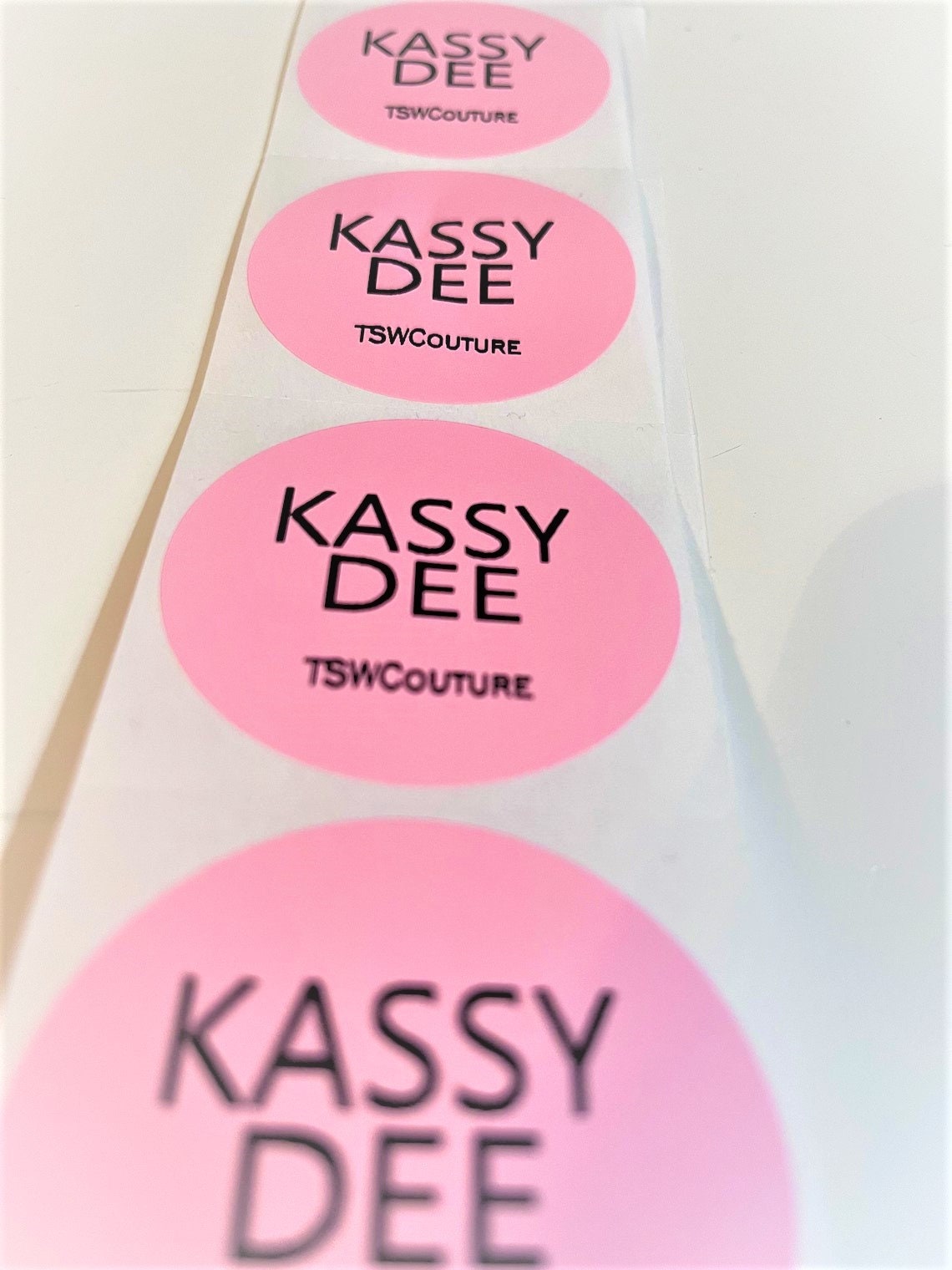 PINK ROUND 2” Labels