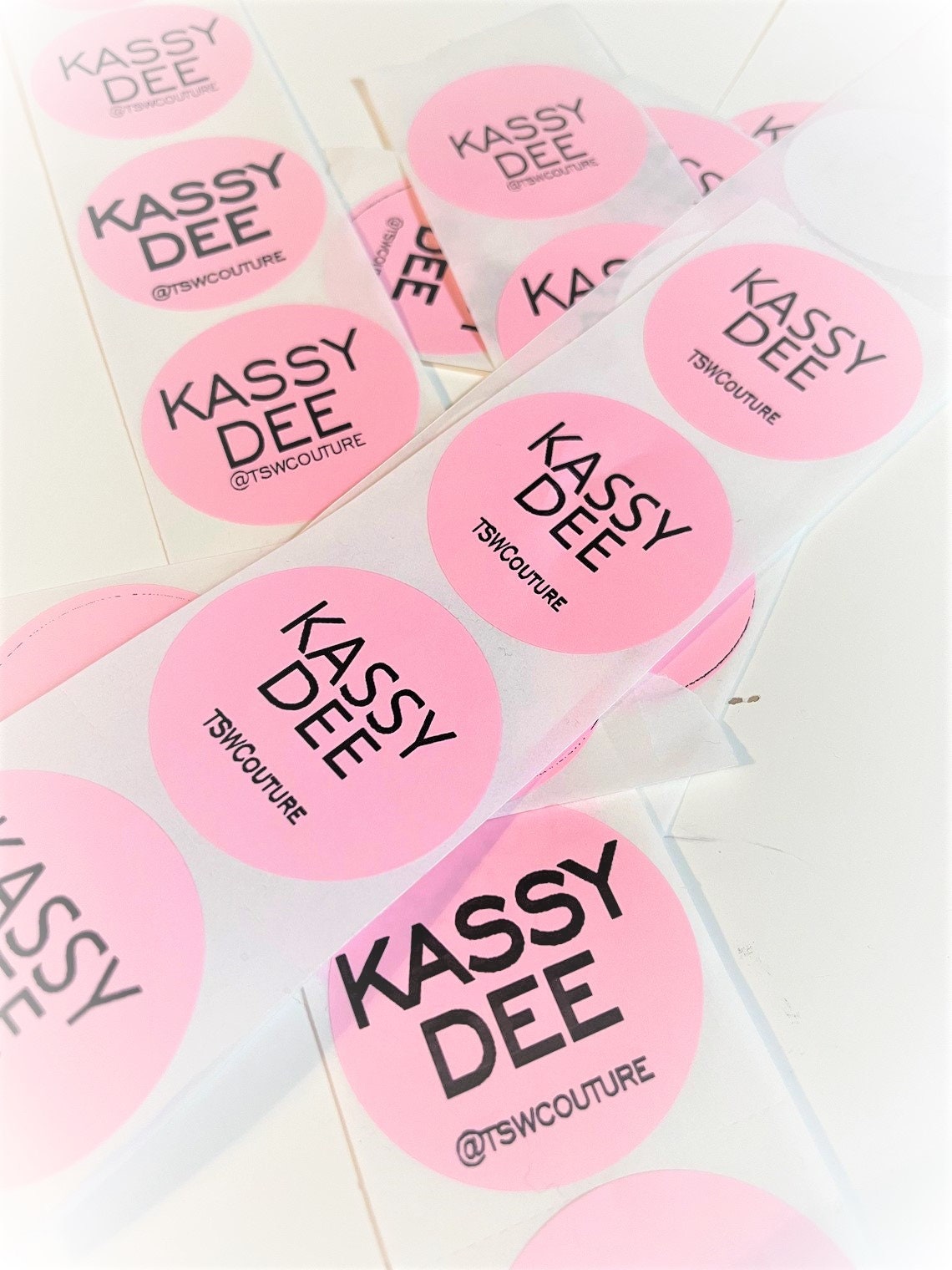 PINK ROUND 2” Labels