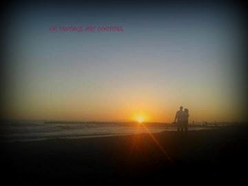LOVERS AND SUNSET Newport Beach California Shells and Pebbles relaxed natural picture of the Pacific Ocean in Orange County