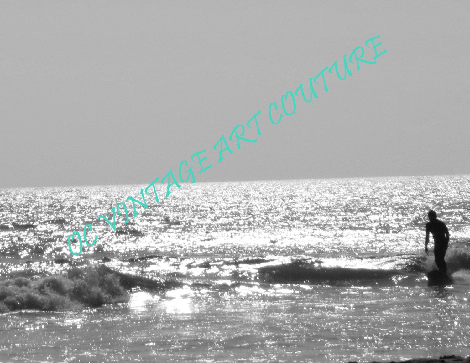 BLACK WHITE Newport Beach California SURFER  relaxed natural picture of the Pacific Ocean in Orange County