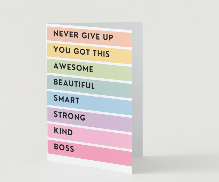 Never Give Up Greeting Card