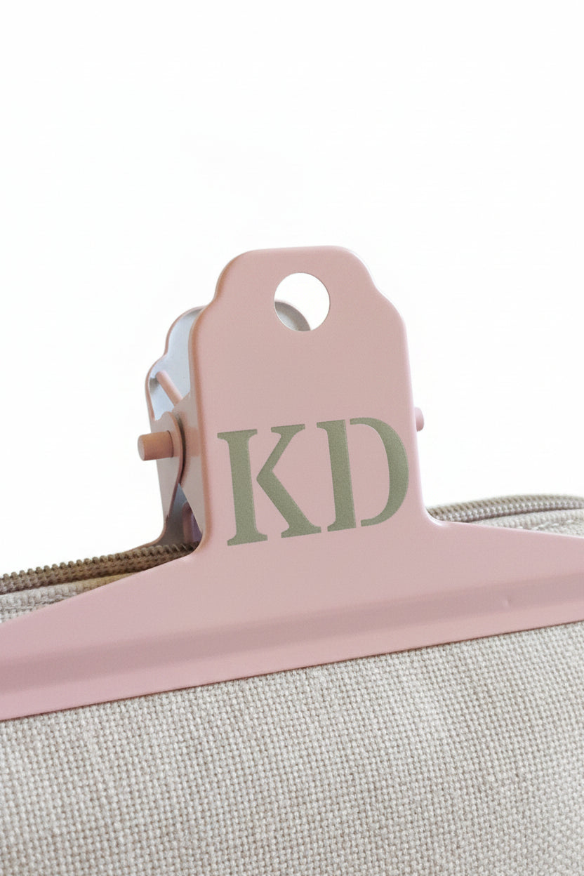 PINK LARGE CUSTOM METAL CLIP