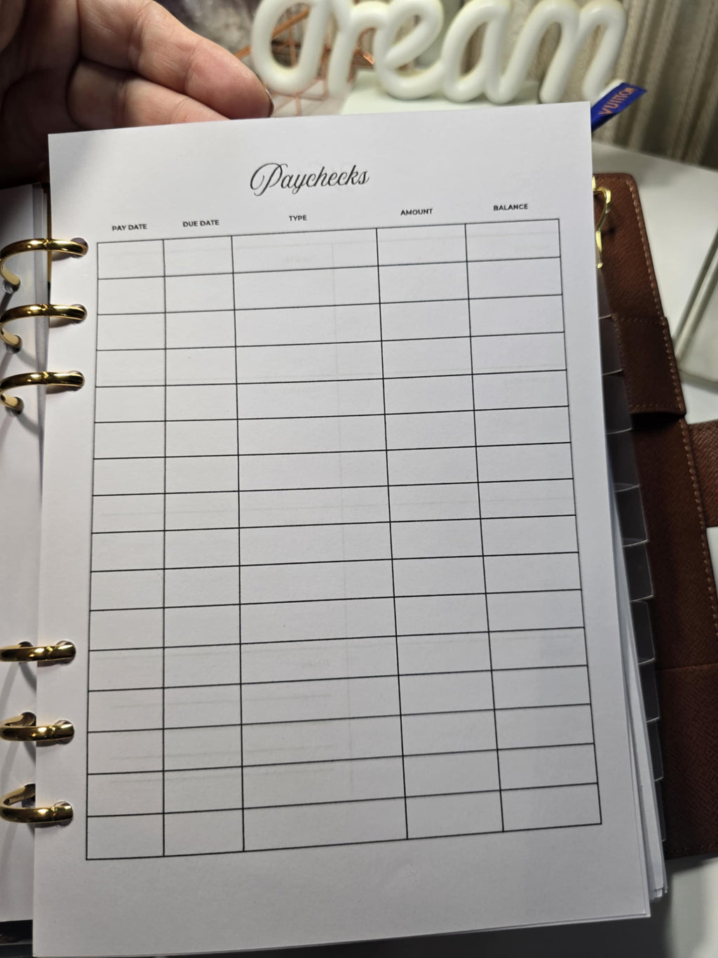 Minimal 2026 A5 Planner Inserts