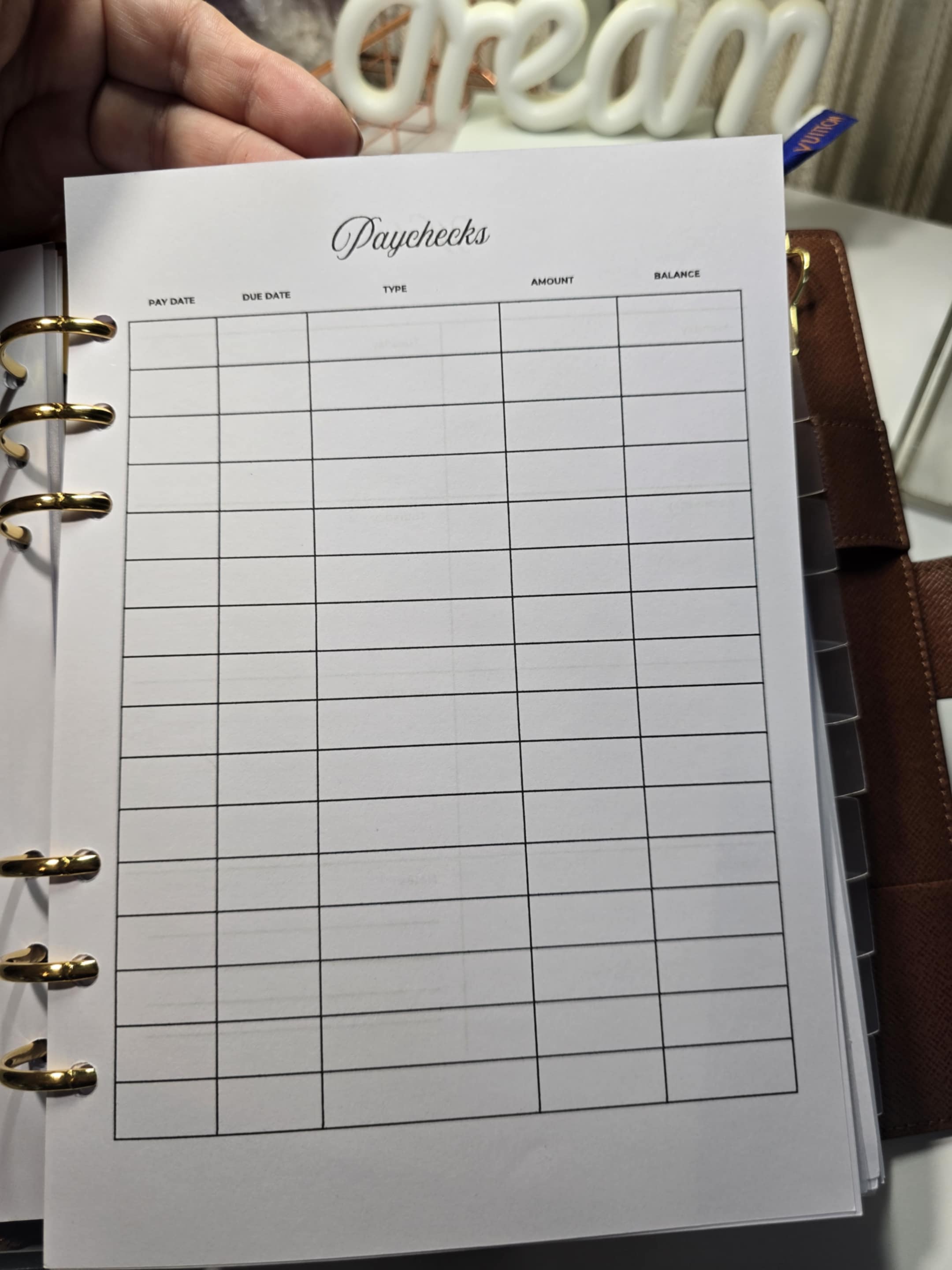 Minimal 2026 A5 Planner Inserts