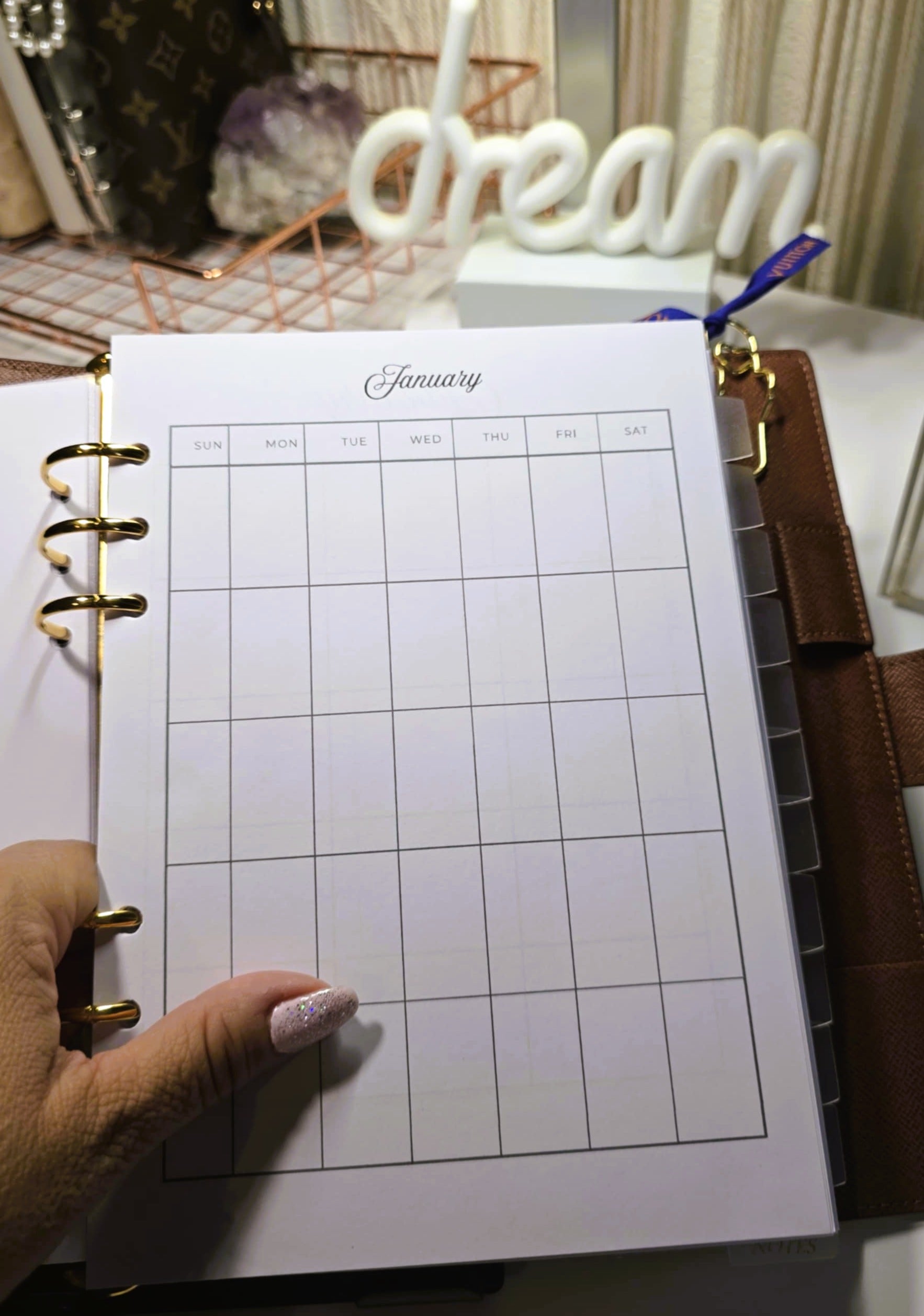 Minimal 2026 A5 Planner Inserts