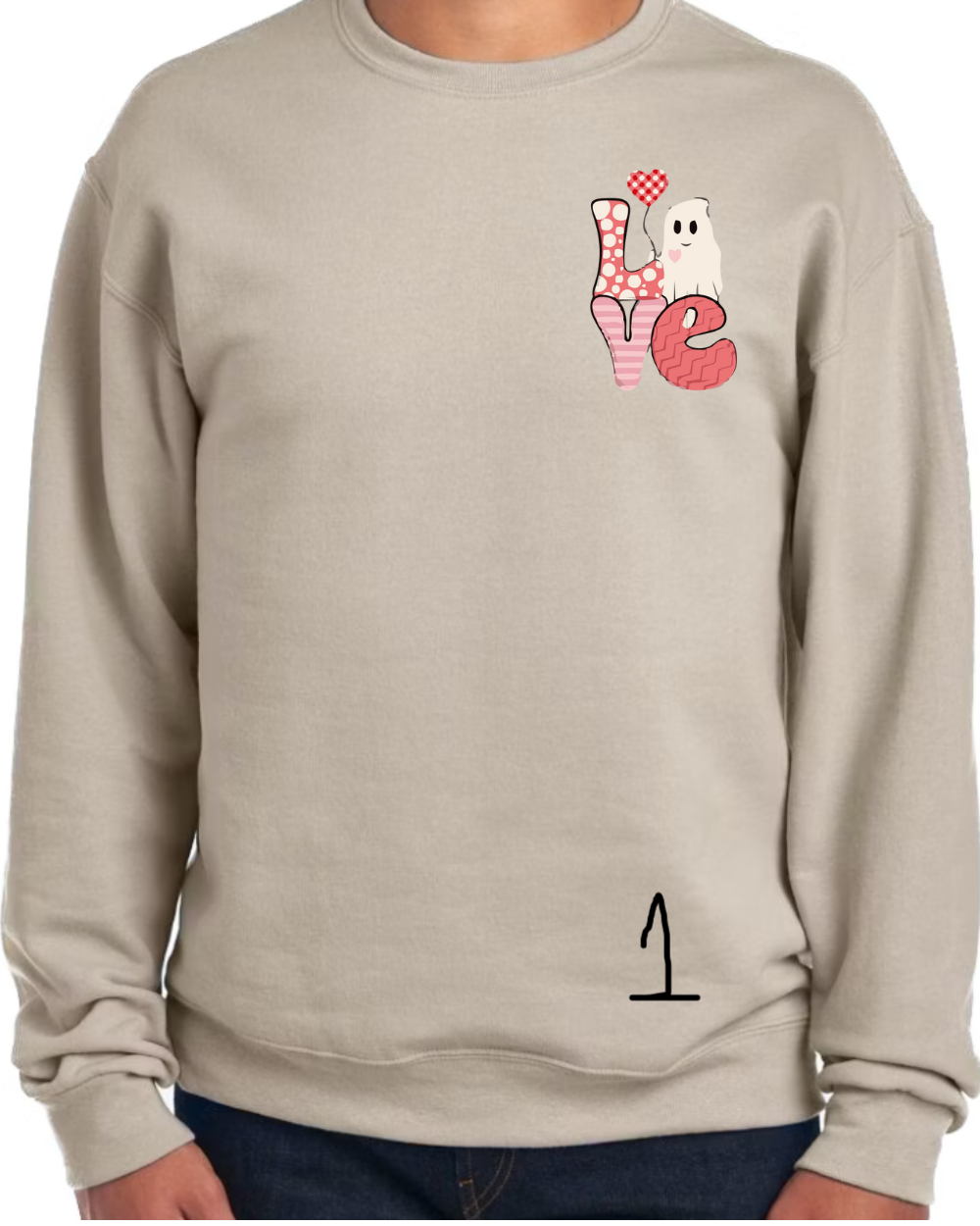 Spring time Boo-Jee Ghost and Mushroom Sweatshirts