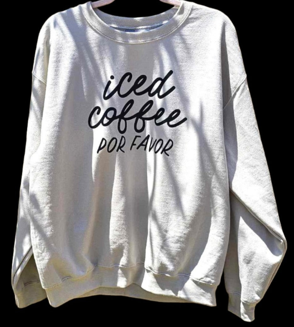 ICED COFFEE POR FAVOR PULLOVER