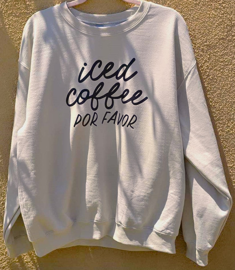 ICED COFFEE POR FAVOR PULLOVER